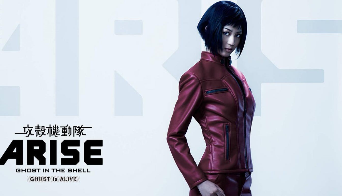 indoors, hairstyle, red, blue eyes, beauty, hands, Kusanagi Motoko, women, ghost, Kaede Aono, fashion model, young women, leather, Ghost in the Shell: ARISE, HD Wallpaper