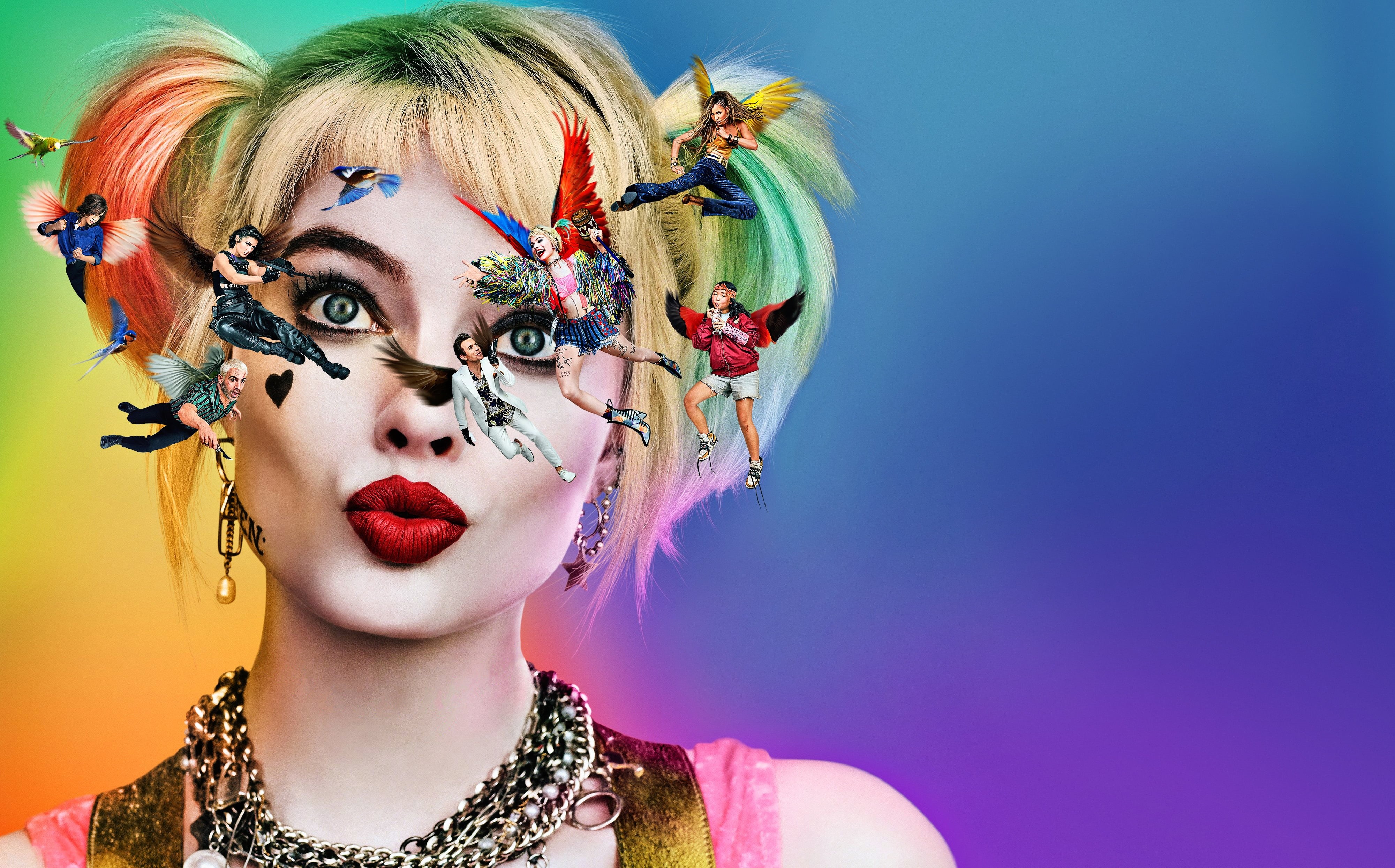 Black Mask, Hair, Harley Quinn, Lips, Man, Birds, Fantabulous, Victor Zsasz, One, Movie, DC Comics, Huntress, Quinn, Beautiful, Eyes, Crime, Dinah Lance, HD Wallpaper