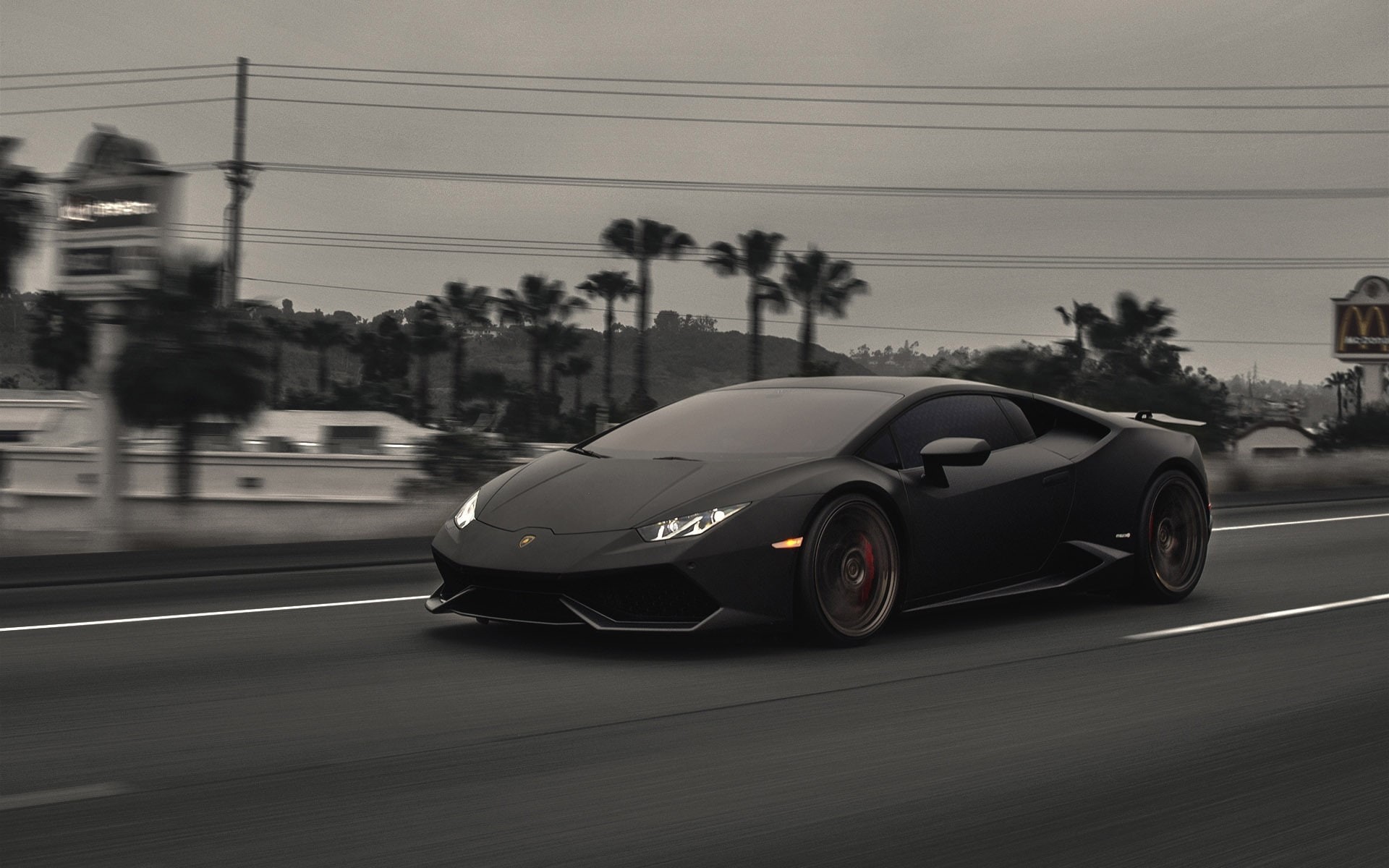 Lamborghini Huracan, huracan, 1080P, dark, Dark Lamborghini, lamborghini, HD Wallpaper