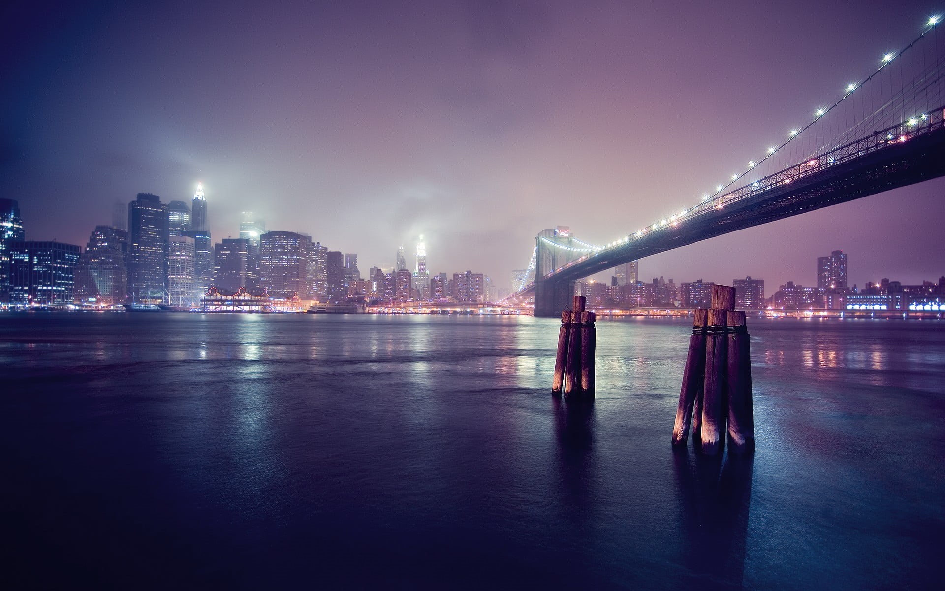 gray, light - Natural Phenomenon, office building exterior, Manhattan, bay, harbor, built Structure, brooklyn Bridge Park, building Exterior, skyscraper, HD Wallpaper
