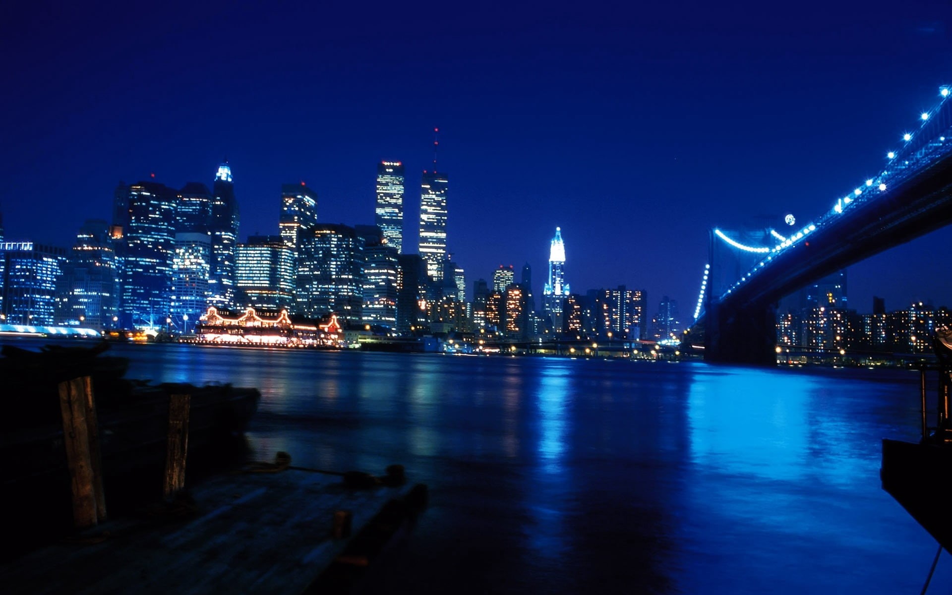 new york, outdoors, brooklyn - New York, skyscraper, city, finance, new York City, city Life, river, travel Destinations, business, travel, bridge - Man Made Structure, HD Wallpaper