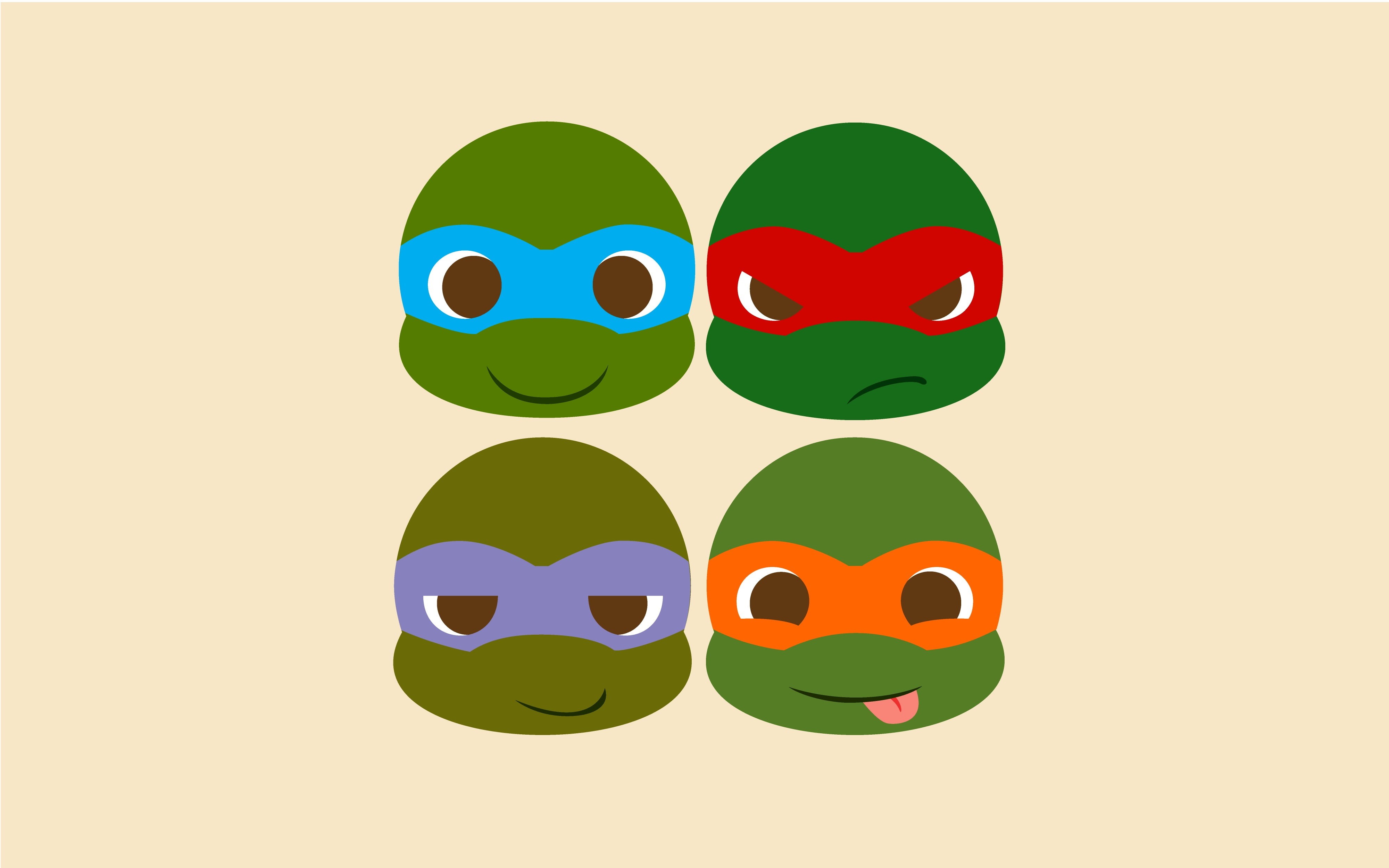 positive emotion, tmnt, copy space, Teenage Mutant Ninja Turtles, cut out, studio shot, illustration, happiness, 4K, fun, celebration, close-up, people, HD Wallpaper