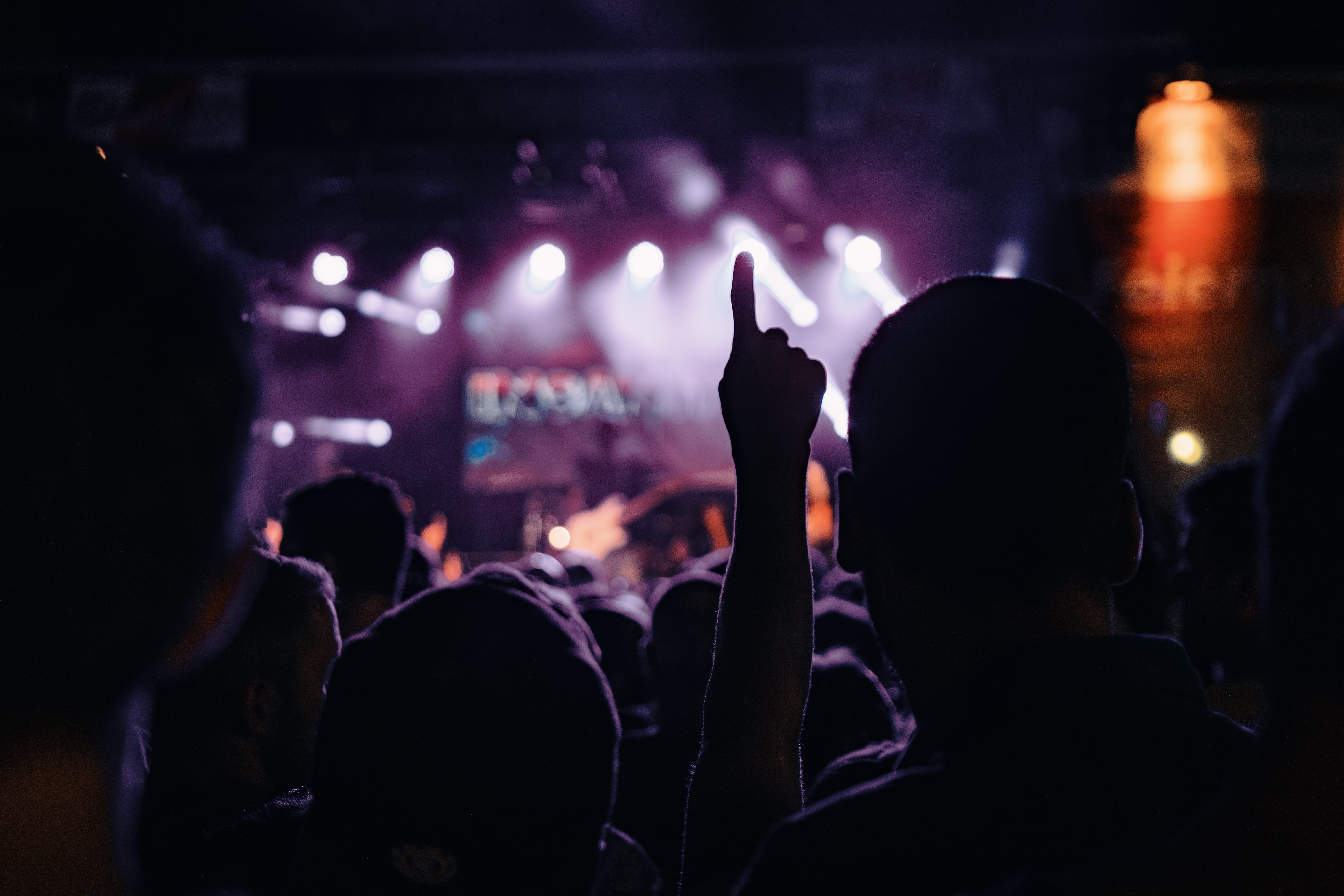 Music Concert, young Adult, audience, concert, nightlife, Concert, arms raised, 5K, enjoyment, music Festival, festival, real people, excitement, lighting Equipment, HD Wallpaper