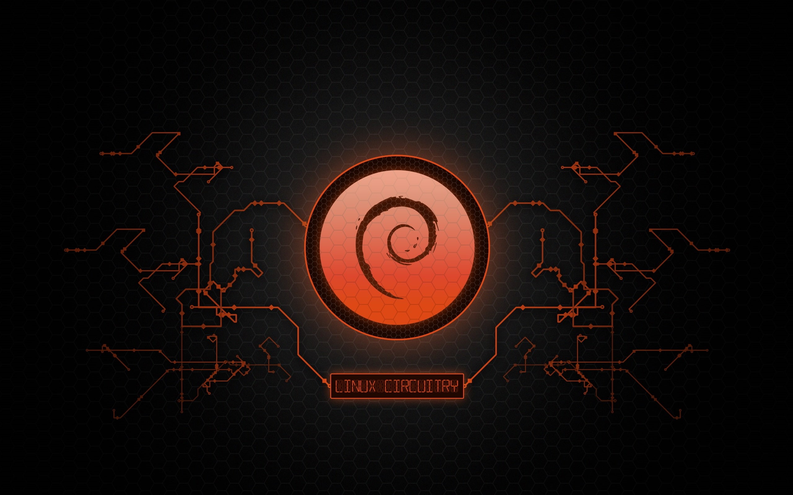 hd, linux, x, Debian, art, 2K, electric, technology, HD Wallpaper