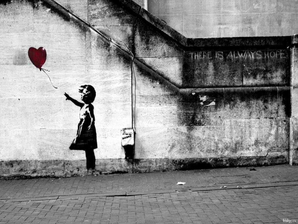 Graffiti, Banksy, 480P, HD Wallpaper