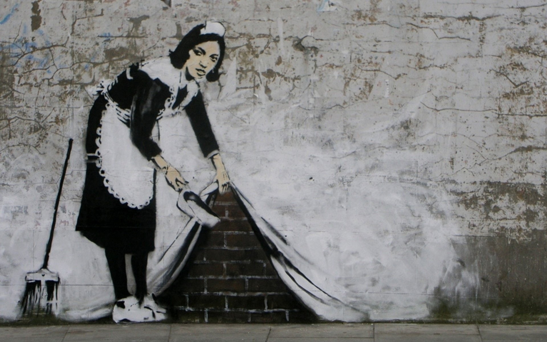 Graffiti, Artistic, Banksy, 1080P, HD Wallpaper