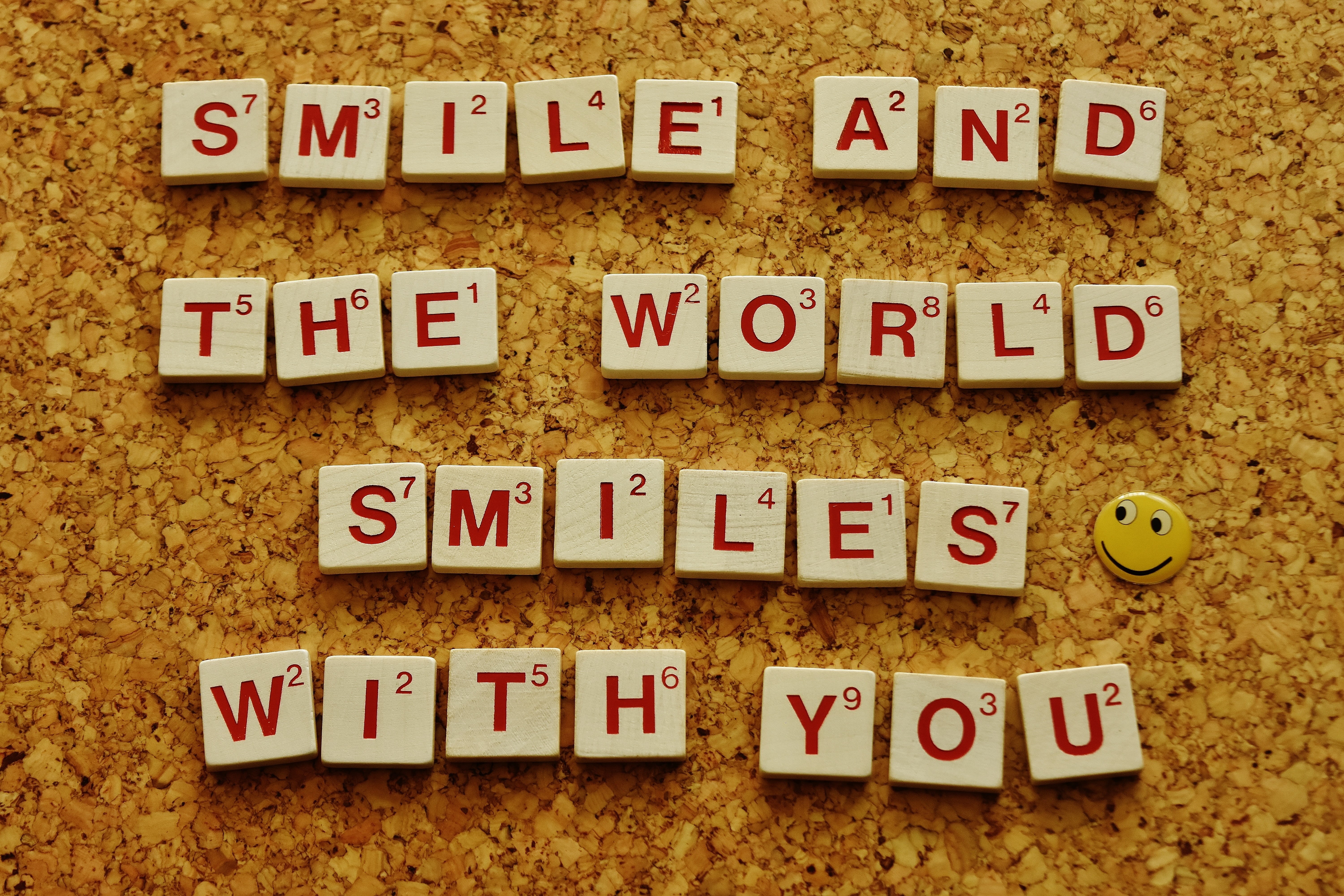text, happiness, emoticon, large group of objects, alphabet, scrabble, start, beginning, saying, wood - material, happy, positive, paper, capital letter, HD Wallpaper