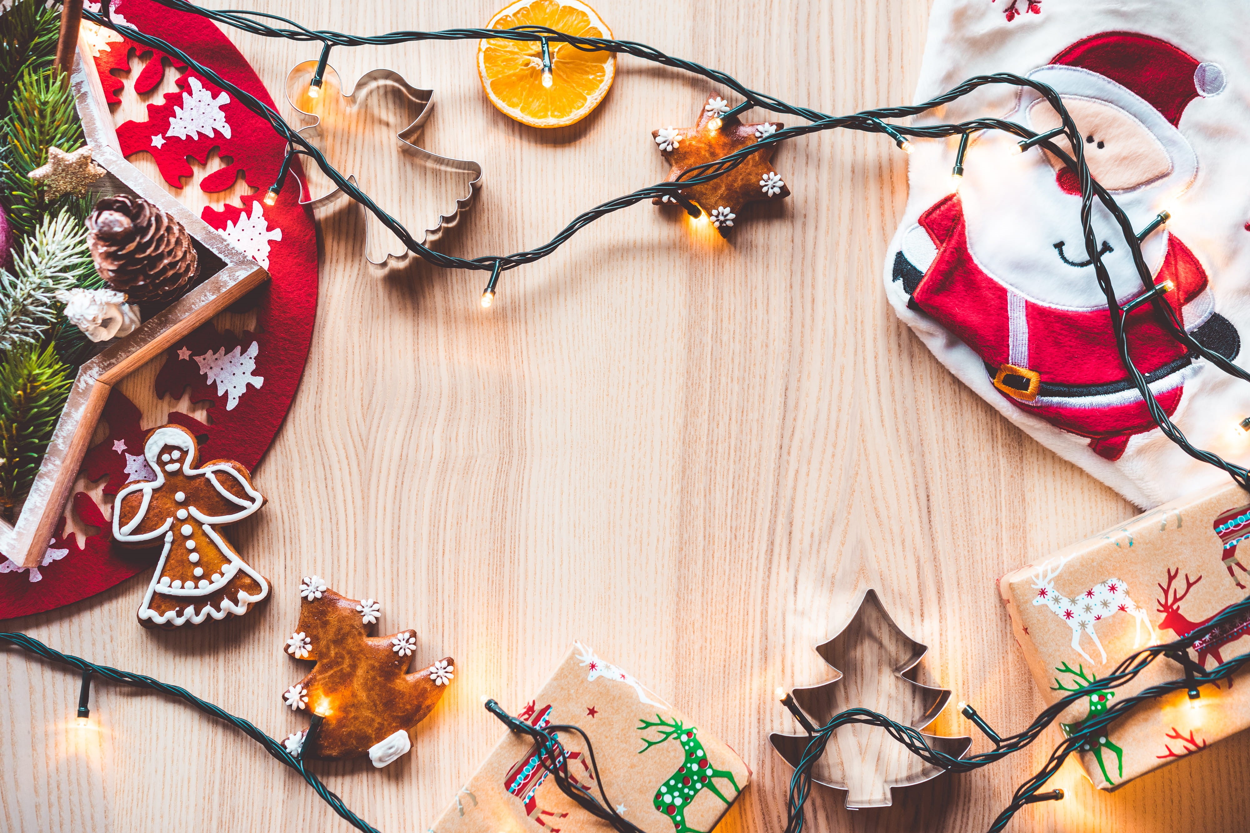 craft, gift, christmas Decoration, holidays, Image, christmas, room for text, Decorations, food and drink, Christmas Time, winter, 4K, holiday, cultures, HD Wallpaper