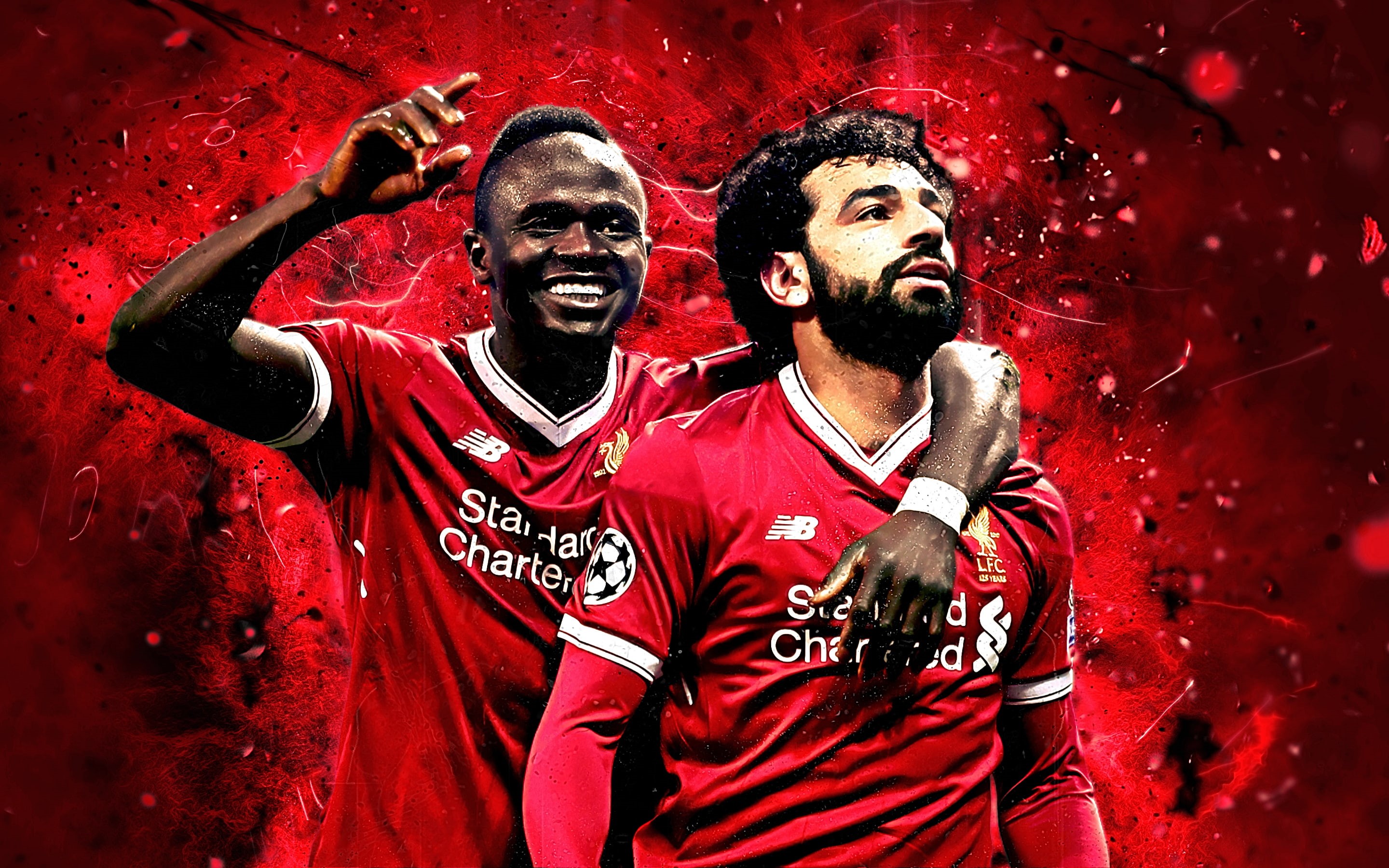 Liverpool F.C., Sadio Mané, Soccer, 2K, Mohamed Salah, HD Wallpaper