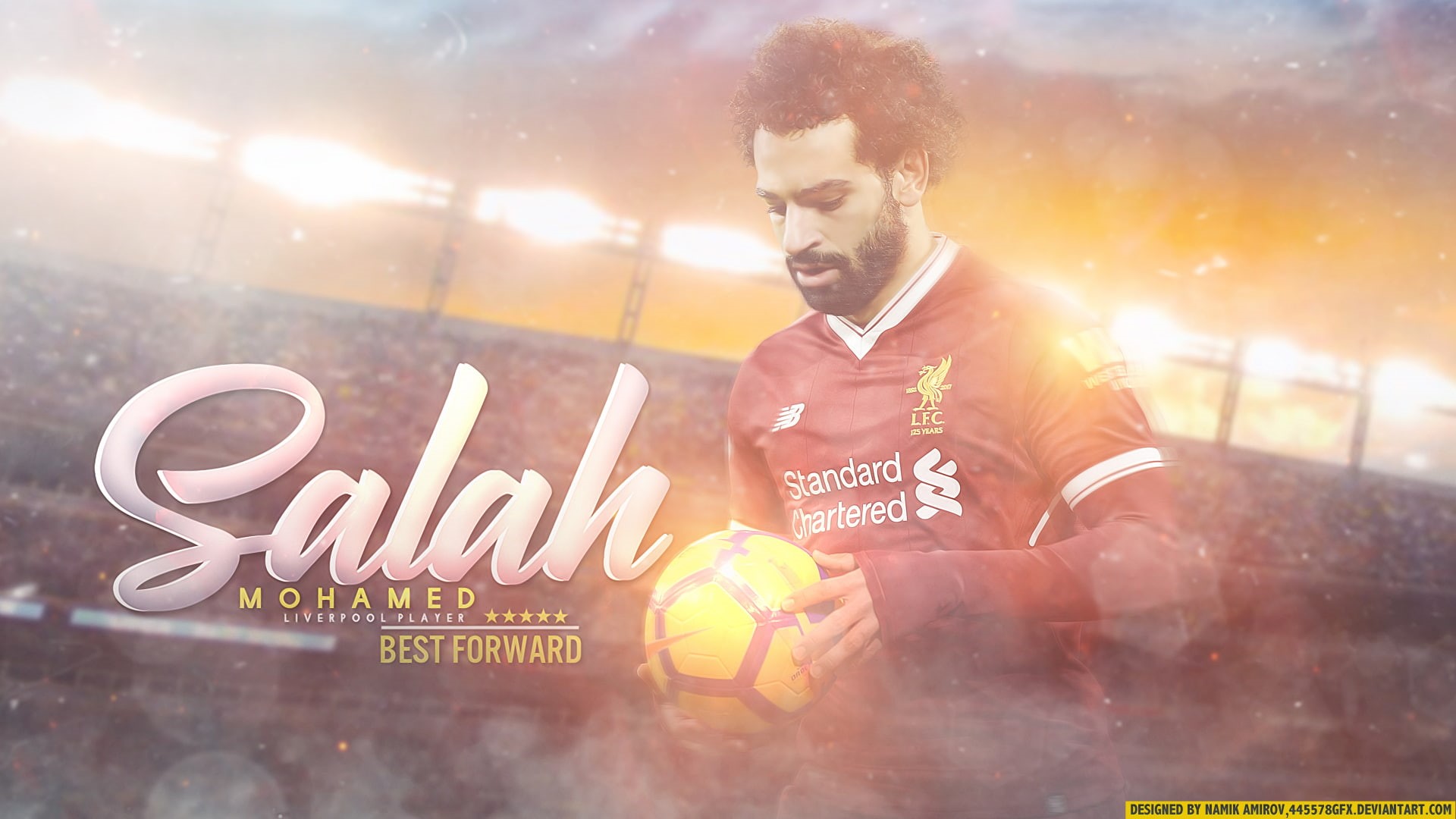 Mohamed Salah, Egyptian, 1080P, Soccer, Liverpool F.C., HD Wallpaper