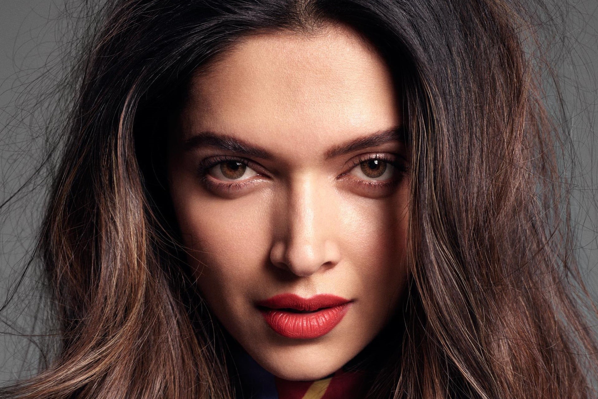 Deepika Padukone, Actresses, Girl, Face, Lipstick, Indian, Brunette, Model, Stare, Actress, 1080P, HD Wallpaper