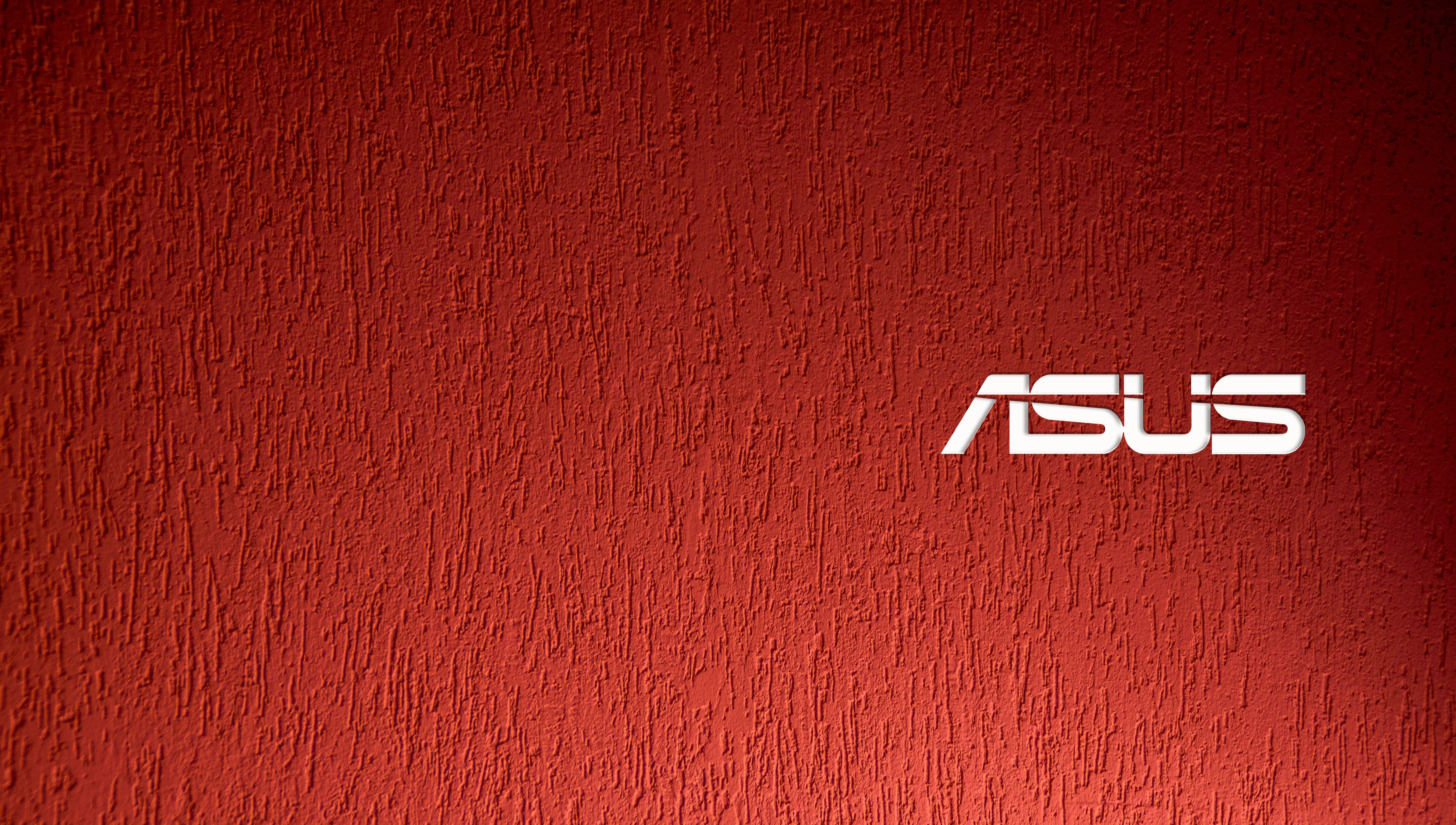 red, 5K, logo, ASUS, digital art, HD Wallpaper