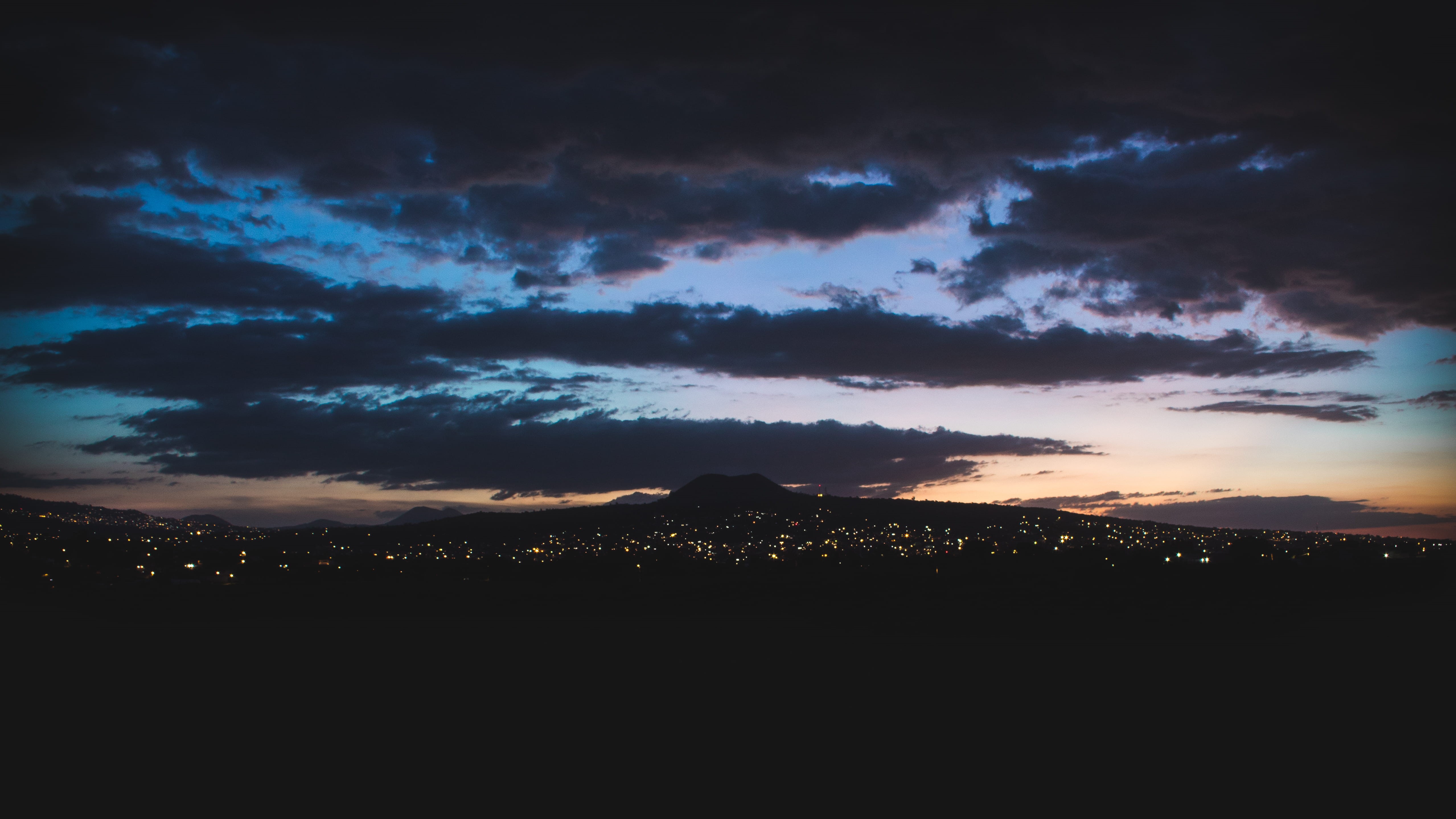 night, cloud - sky, mexico, 4K, anochecer, sundown, cielo, environment, dramatic sky, mexican, beauty in nature, tranquility, dark, no people, idyllic, HD Wallpaper