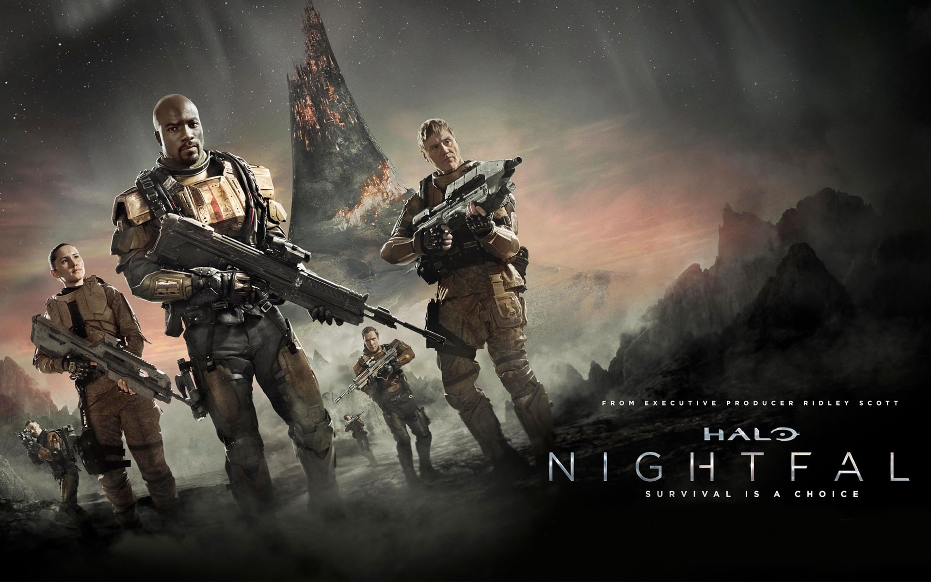 tv, 1080P, halo, series, nightfall, HD Wallpaper