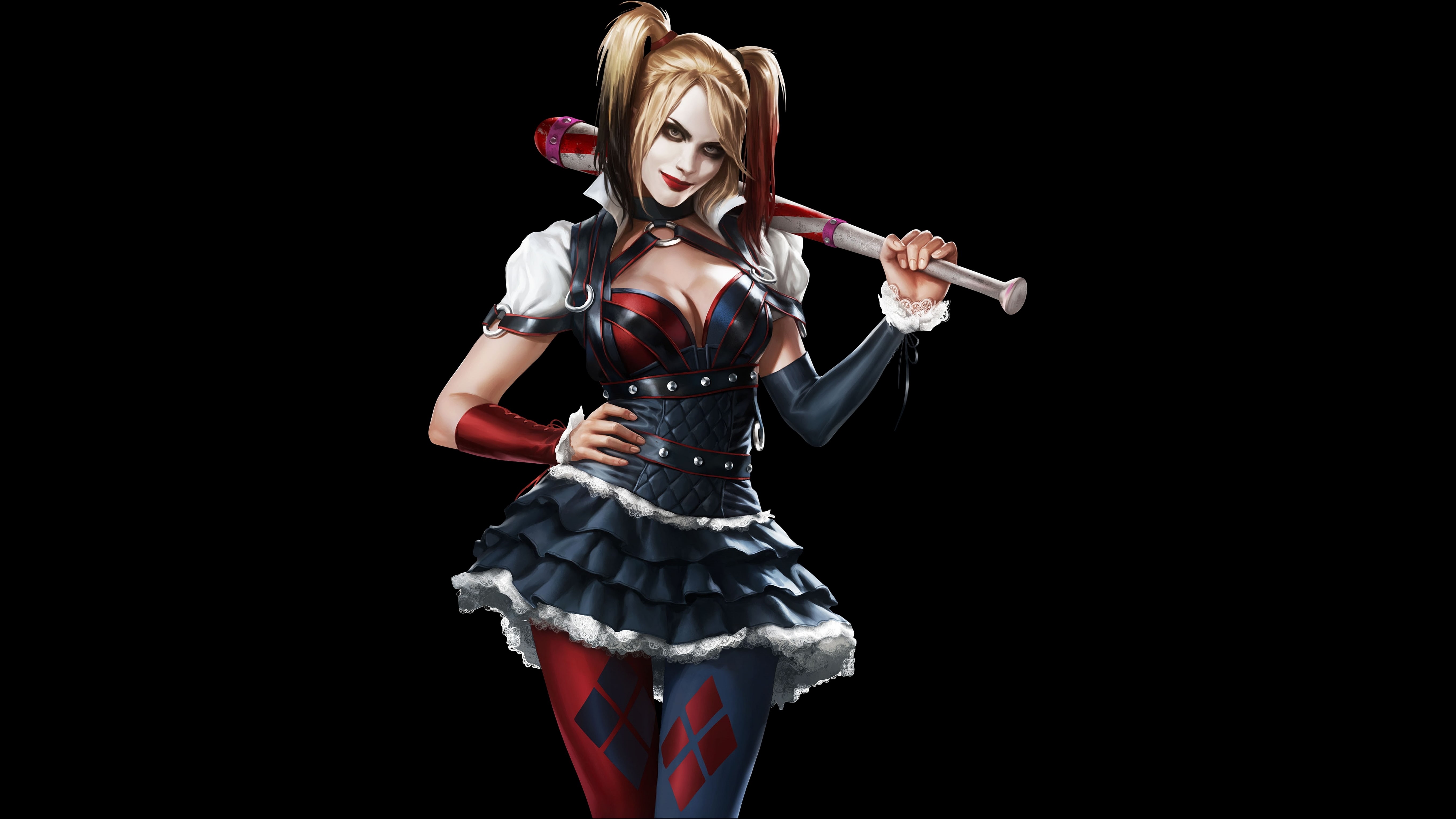 Minimal, Harley Quinn, Supervillain, 5K, 5K, DC Comics, HD Wallpaper