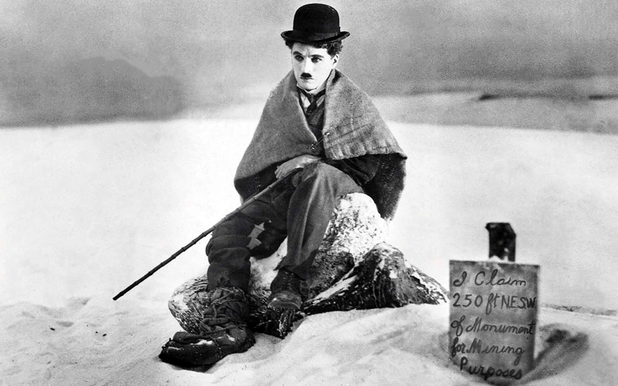 human representation, adult, real people, art and craft, sign, Charlie Chaplin, film stills, shoe, text, 1080P, charlie, winter, communication, one person, HD Wallpaper