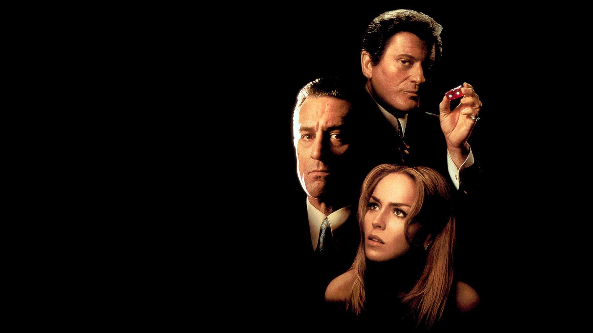 looking at viewer, women, tie, 1080P, front view, portrait, actress, Casino (movie), leisure activity, adult, aggression, social issues, movies, Robert DeNiro, HD Wallpaper