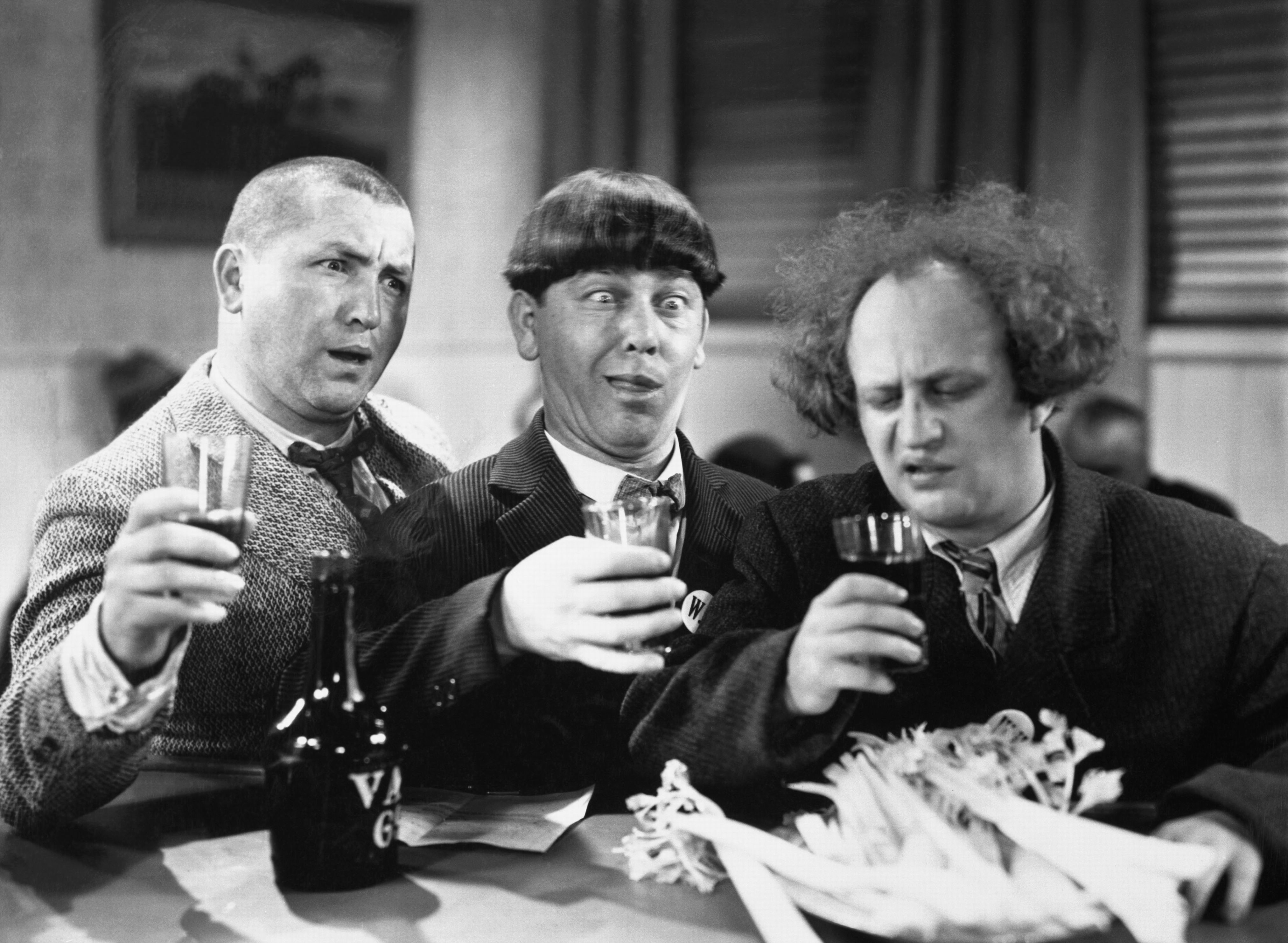 small group of people, alcohol, Porto, people, food and drink, sitting, 4K, mid adult men, suit, drinking, men, The Three Stooges, smiling, males, drink, HD Wallpaper