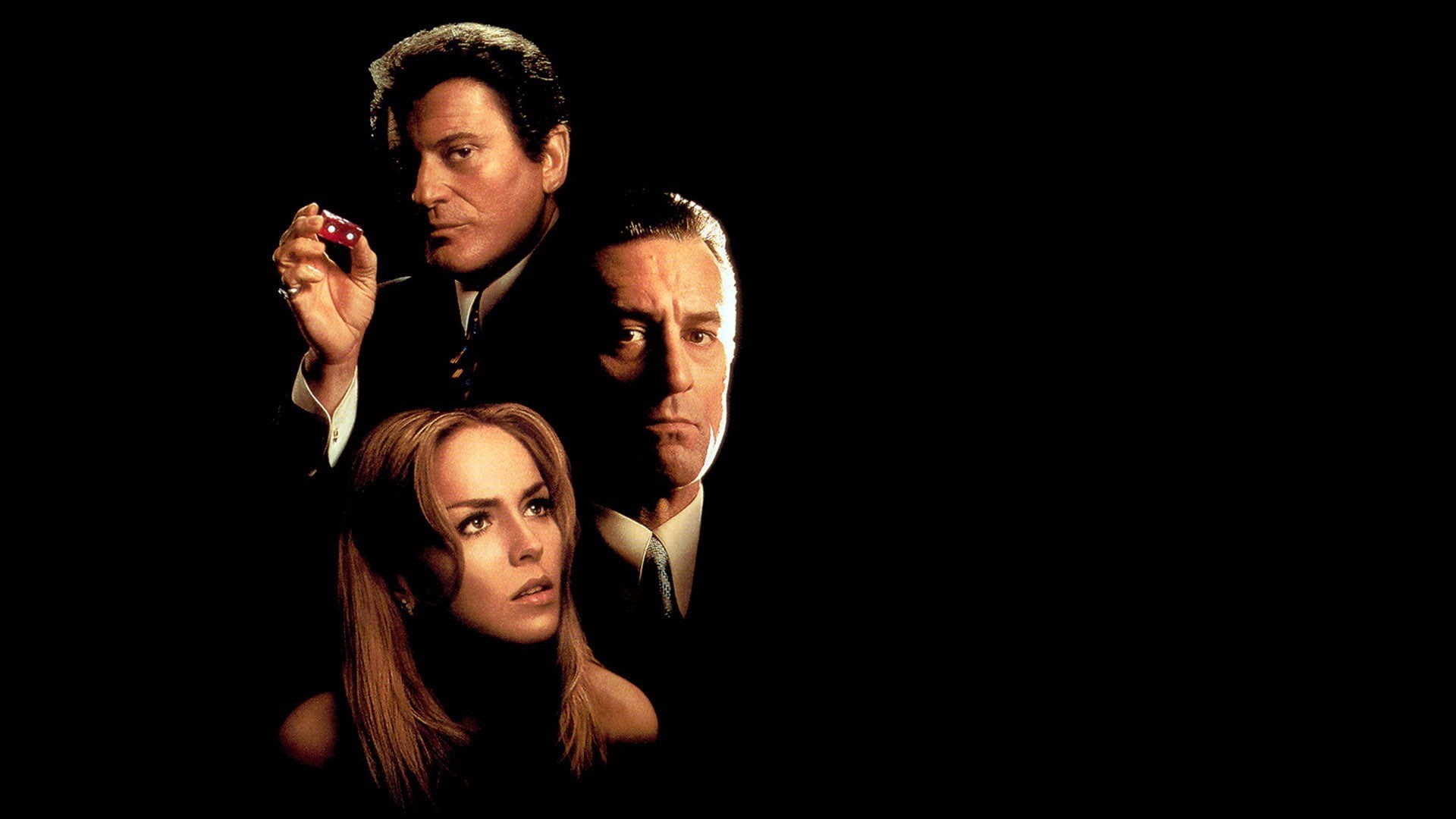 dark, Robert DeNiro, studio shot, lifestyles, black background, men, real people, mid adult, Gangsters, actor, portrait, indoors, Casino (movie), Tie, movies, HD Wallpaper