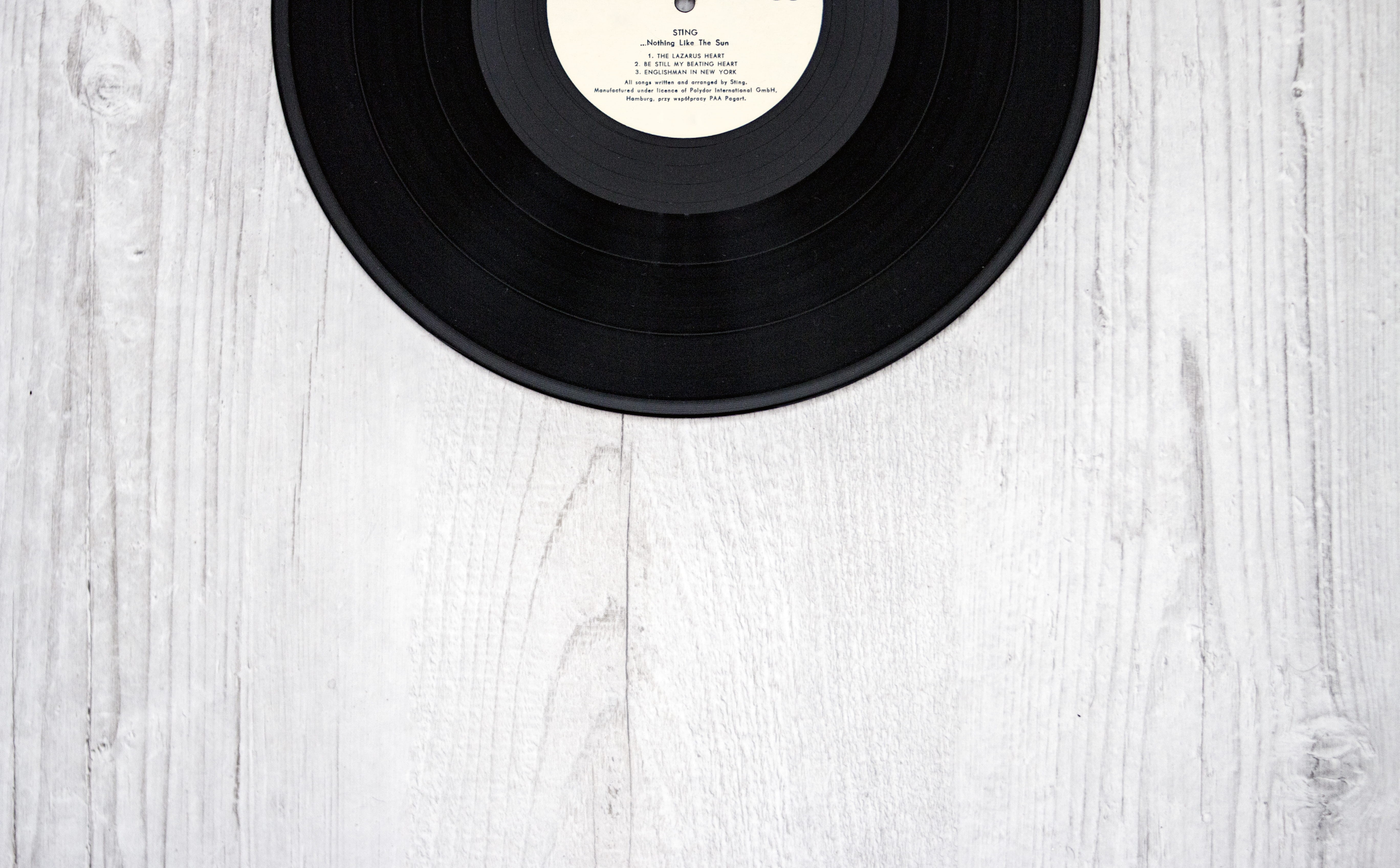 record, geometric shape, no people, classic, wood, close-up, black-and-white, circle, wall - building feature, phonograph record, single object, arts culture and entertainment, HD Wallpaper