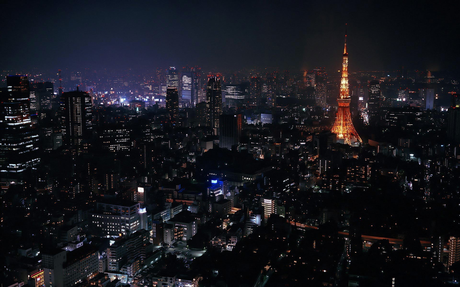 Tokyo, Japan, night, cityscape, 1080P, HD Wallpaper