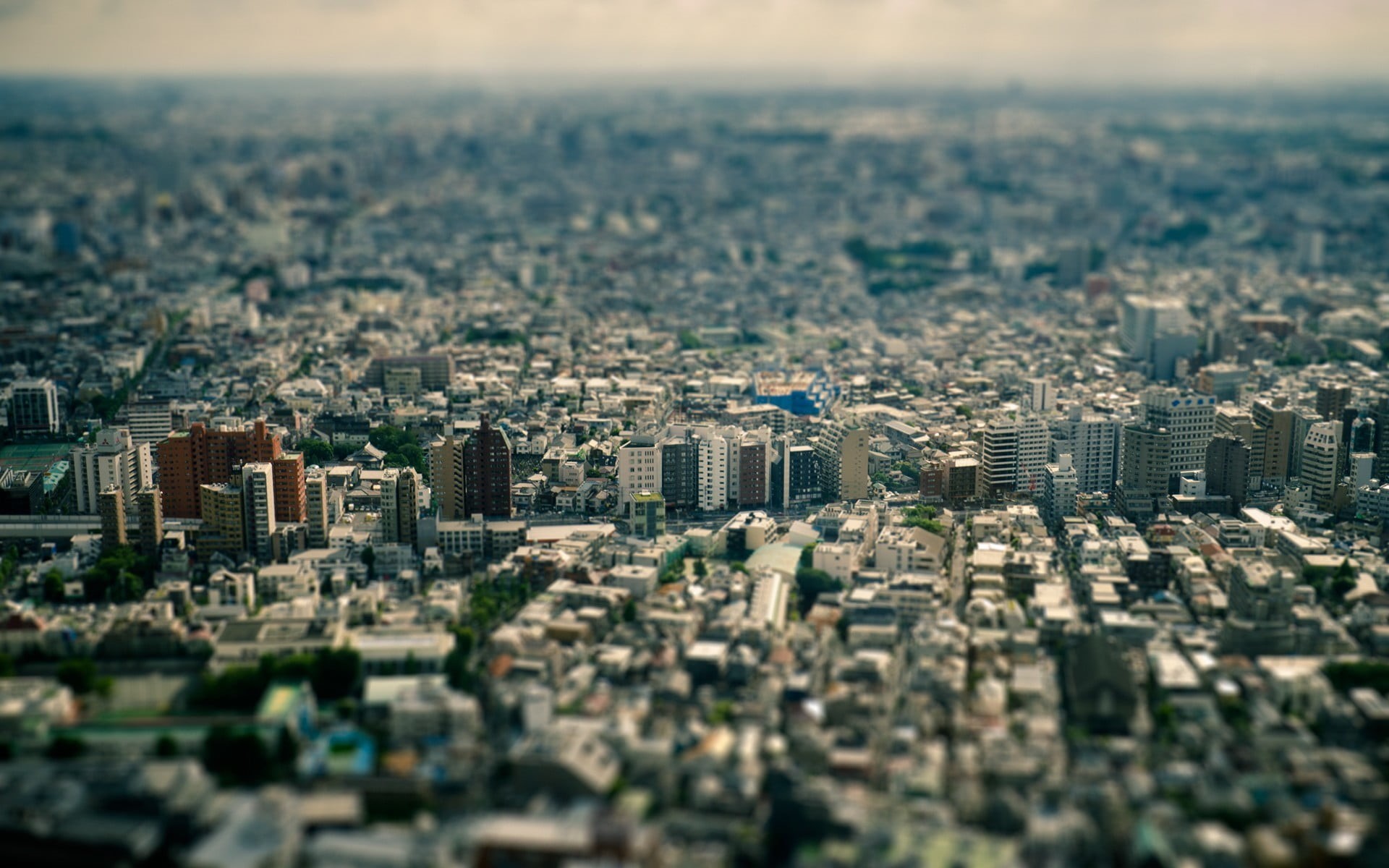 rise, aerial View, office Building, nature, crowd, business, high Angle View, modern, day, town, street, building Exterior, tower, Tokyo, tilt shift, 1080P, HD Wallpaper