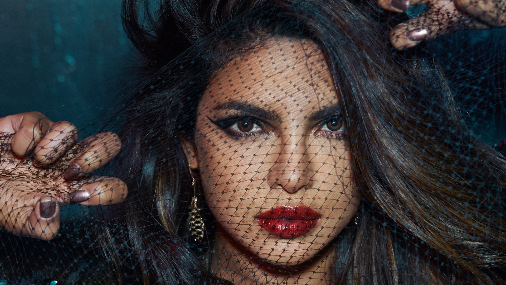 1080P, adult, Chopra, portrait, young adult, looking at camera, Priyanka, make-up, beautiful woman, close-up, one person, front view, women, hair, fear, HD Wallpaper