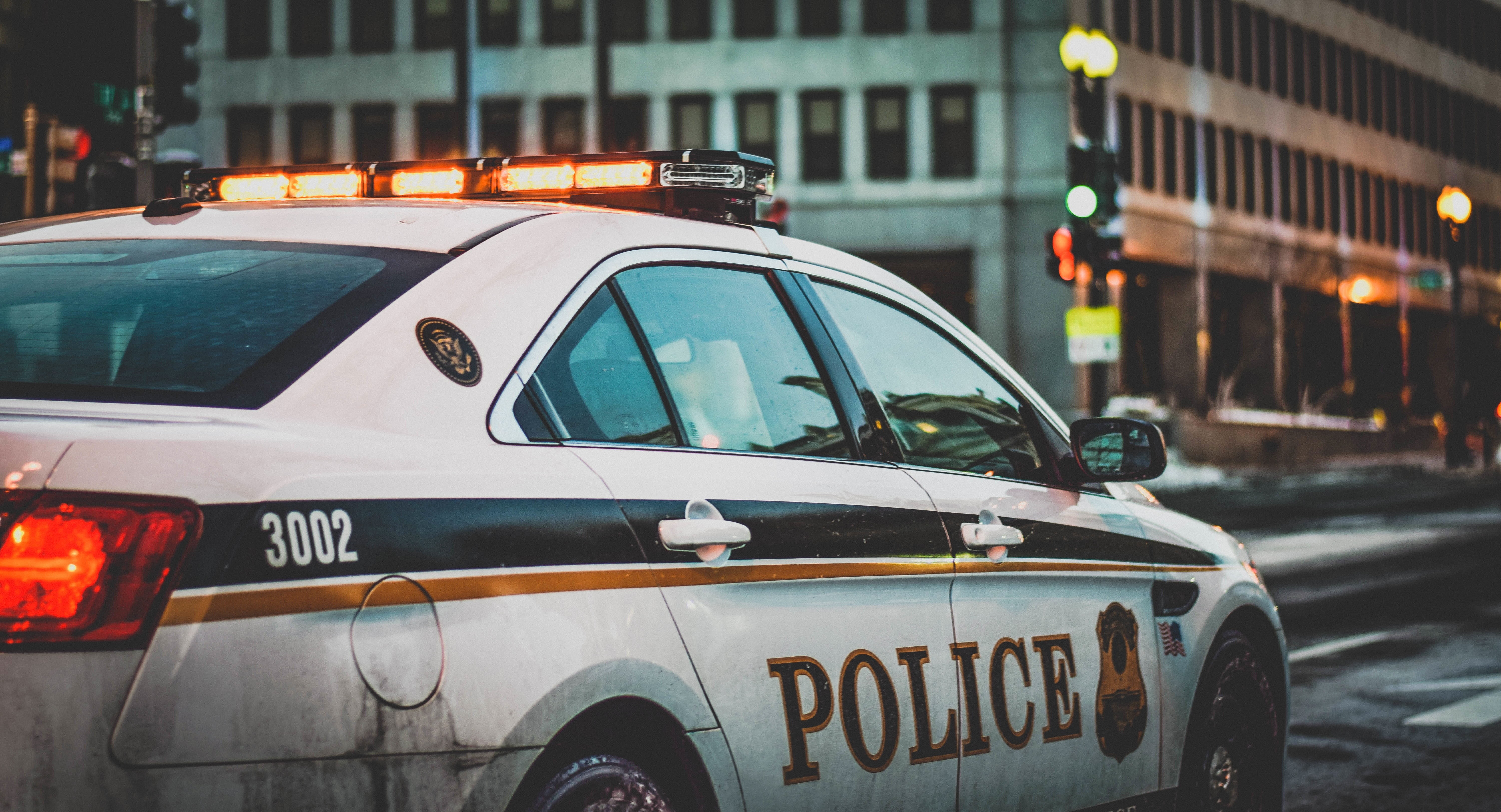 night, taxi, law, road, architecture, communication, car, police force, streets, roads, black, daytime, transportation, social issues, no people, building, HD Wallpaper
