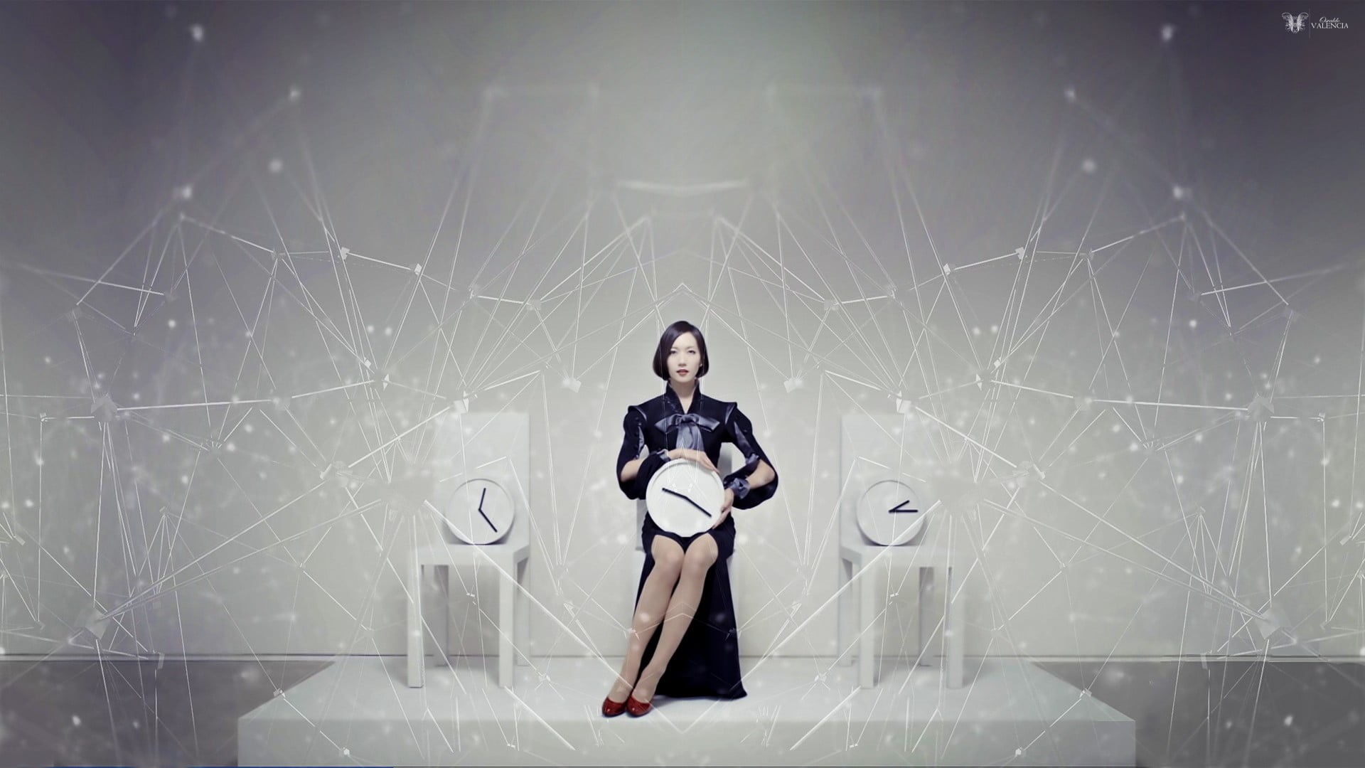 businesswoman, Nocchi , full length, women, diagram, ayaka nishiwaki, yuka kashino , three quarter length, indoors, architecture, ayano omoto, standing, HD Wallpaper