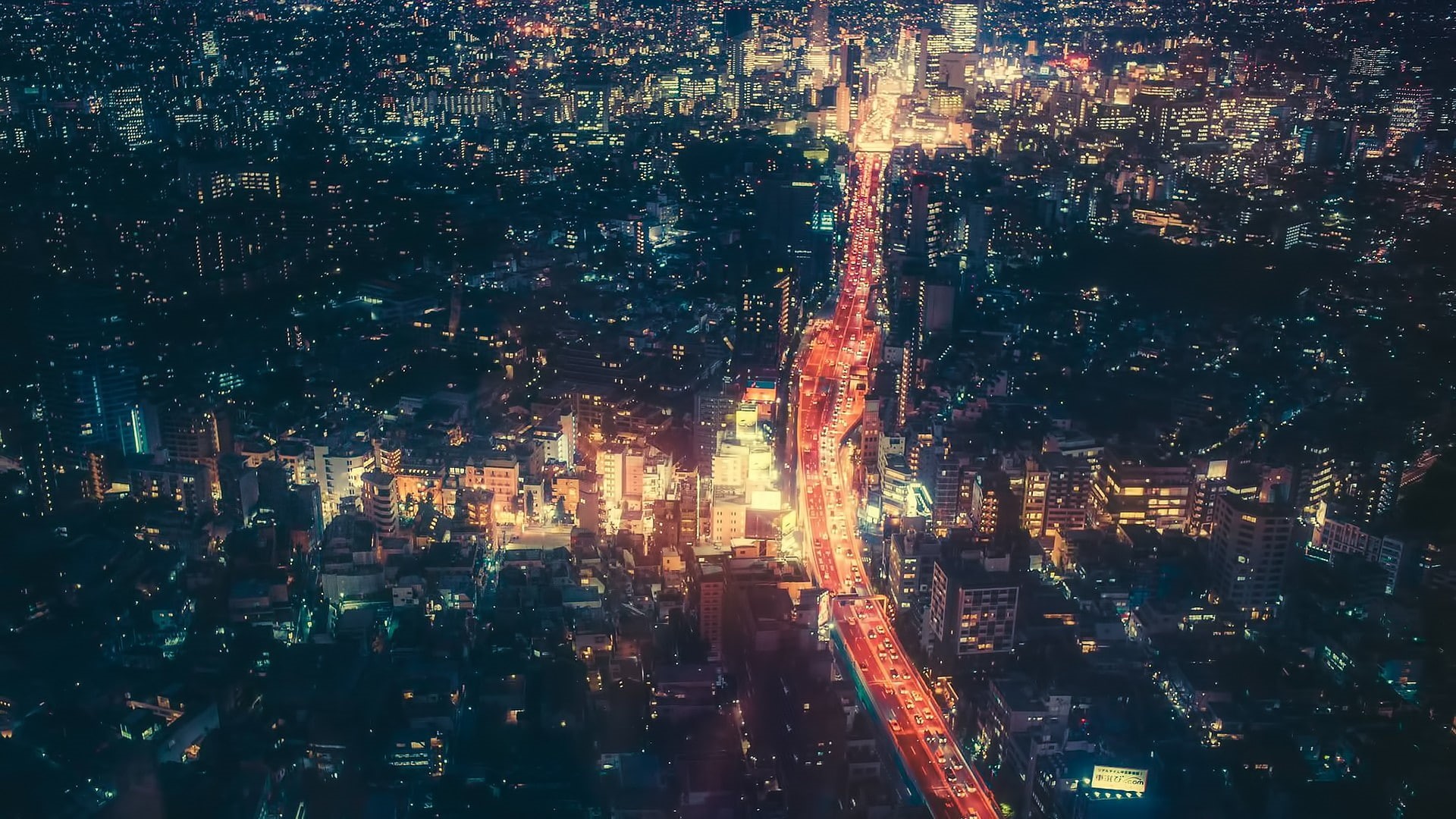 1080P, city, cityscape, night, tokyo, japan, HD Wallpaper