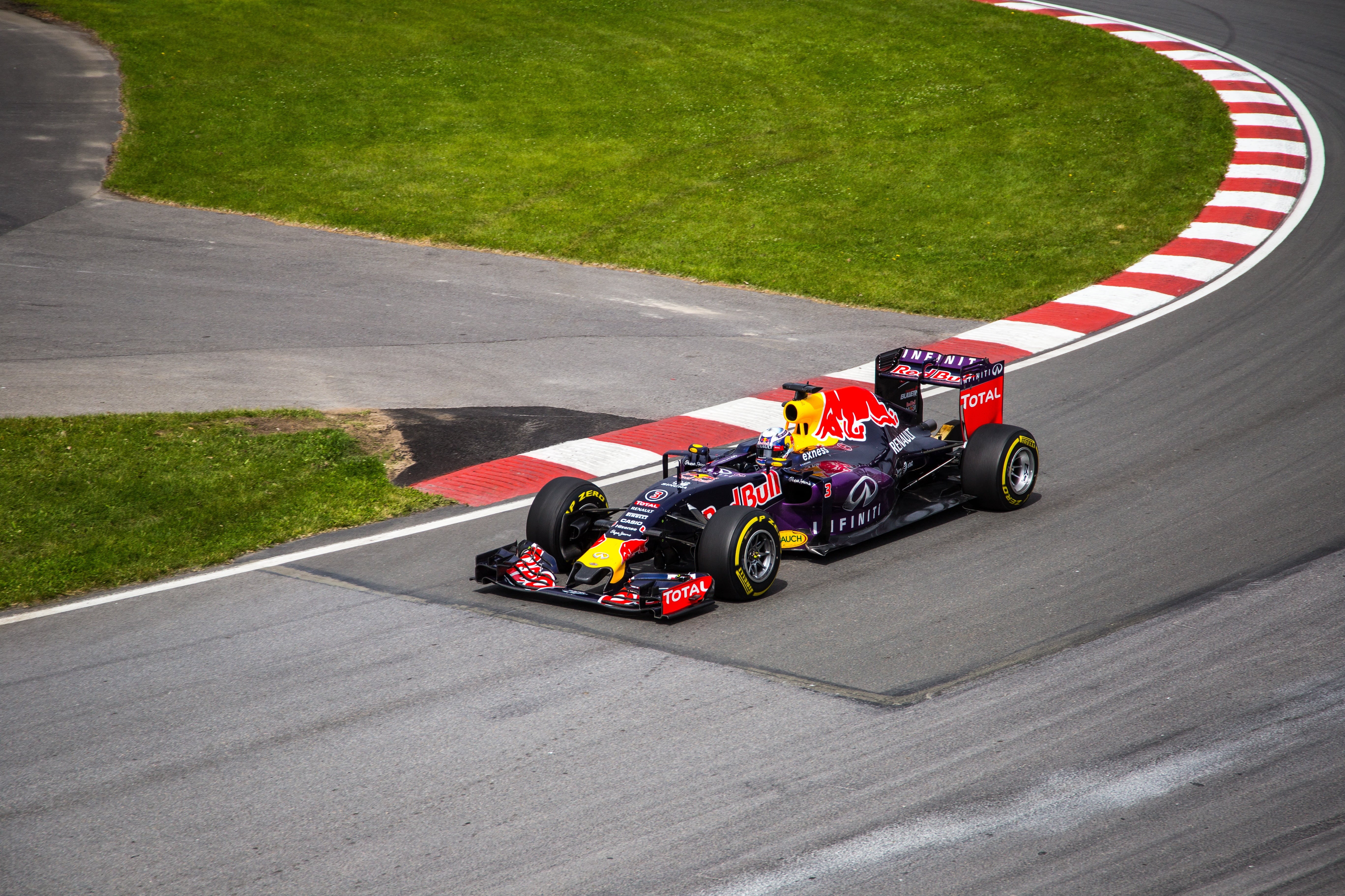 day, auto racing, sport, redbull, crash helmet, road, motorsport, driving, race, mode of transportation, themed, racer, racecar, wheels, transportation, HD Wallpaper