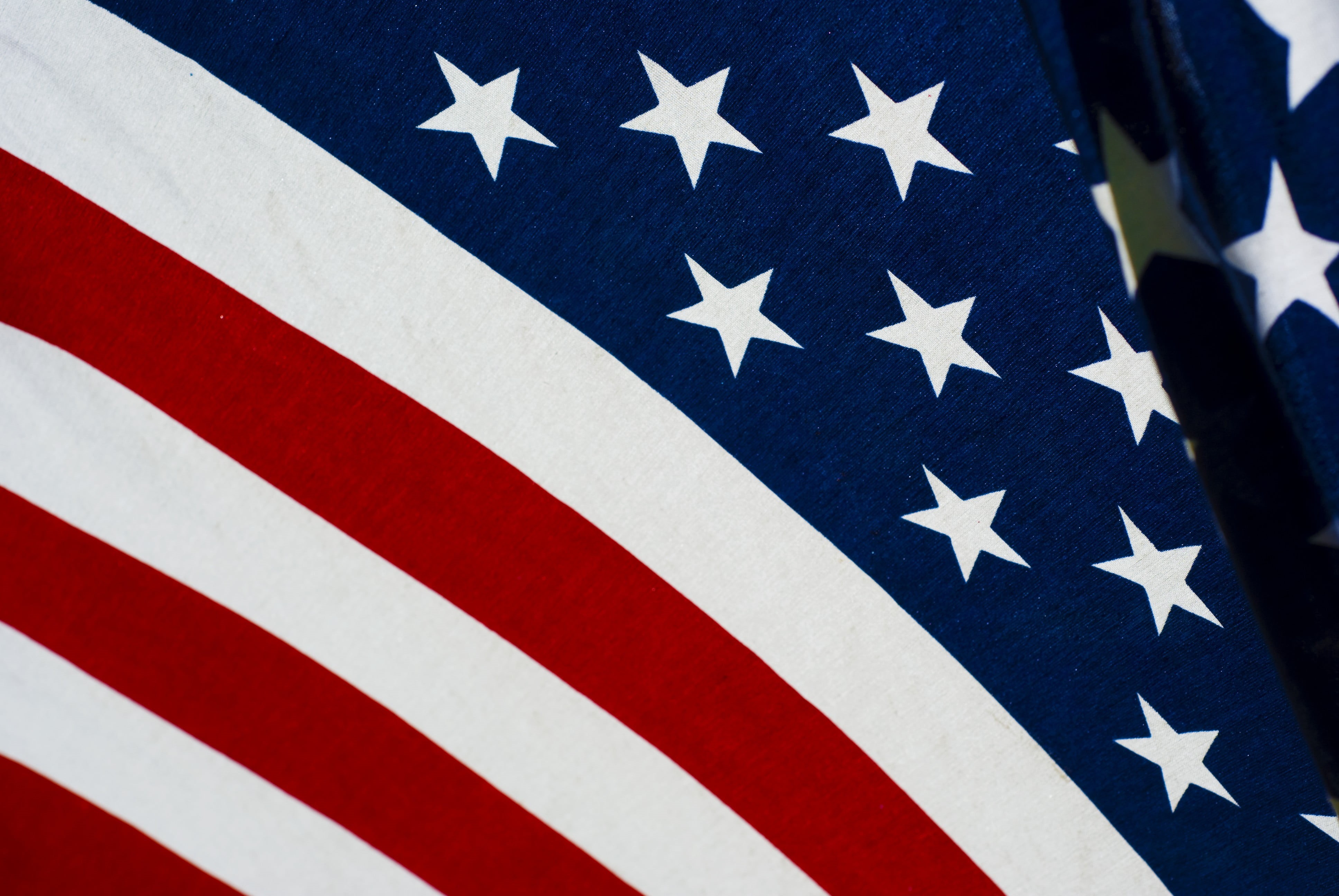 backgrounds, independence, america, patriotism, blue, indoors, close-up, shape, full frame, white color, USA, 4K, democracy, striped, American flag, star shape, HD Wallpaper