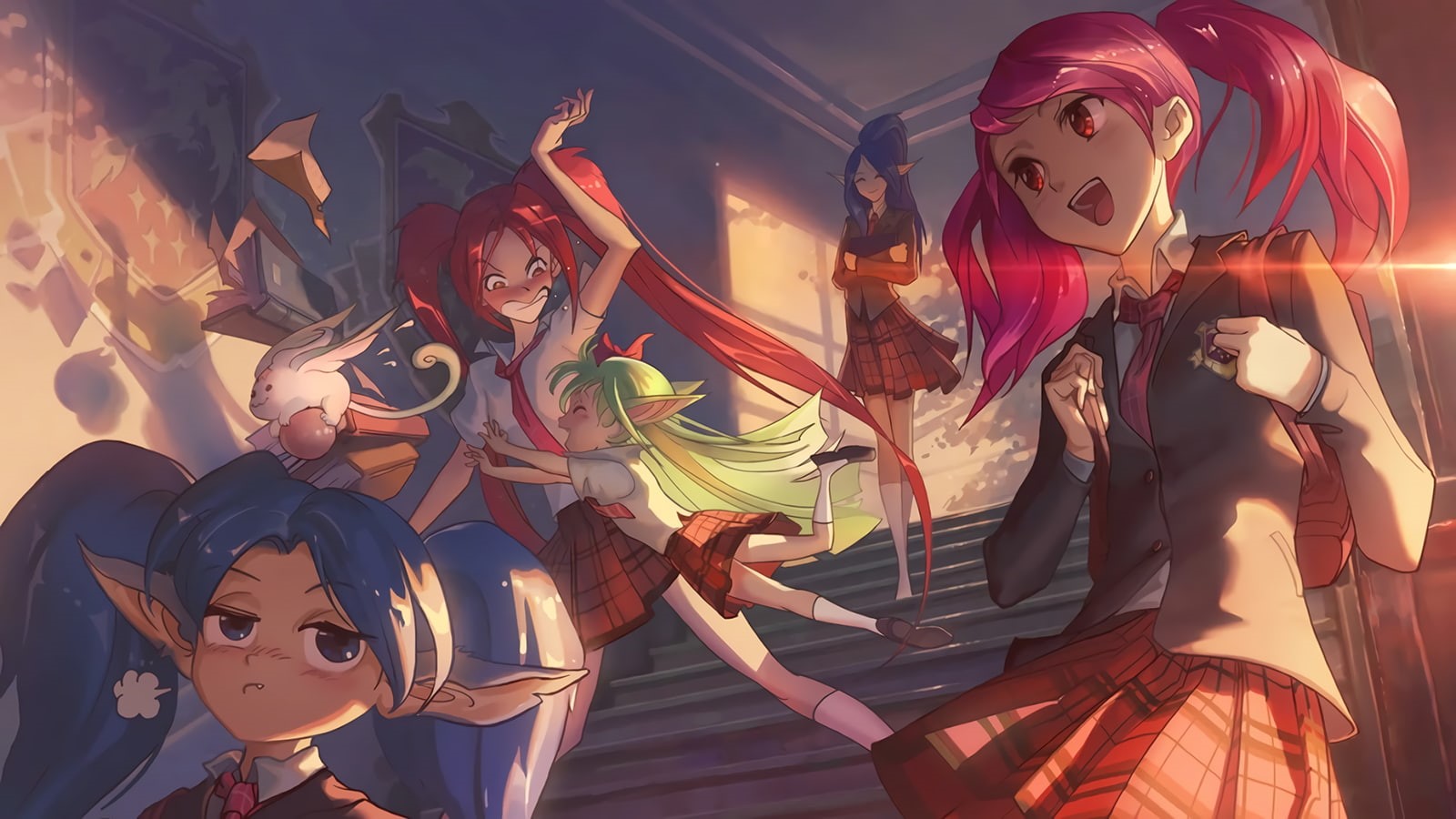 Lux (League Of Legends), 720P, Star Guardians, League Of Legends, Jinx (League Of Legends), Lulu (League Of Legends), Poppy (League Of Legends), Janna (League Of Legends), HD Wallpaper