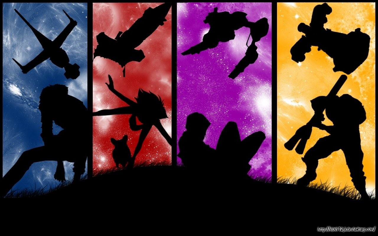 leisure activity, Anime, arts culture and entertainment, Spike Spiegel, Cowboy Bebop, architecture, lifestyles, night, silhouette, Faye Valentine, group of people, HD Wallpaper