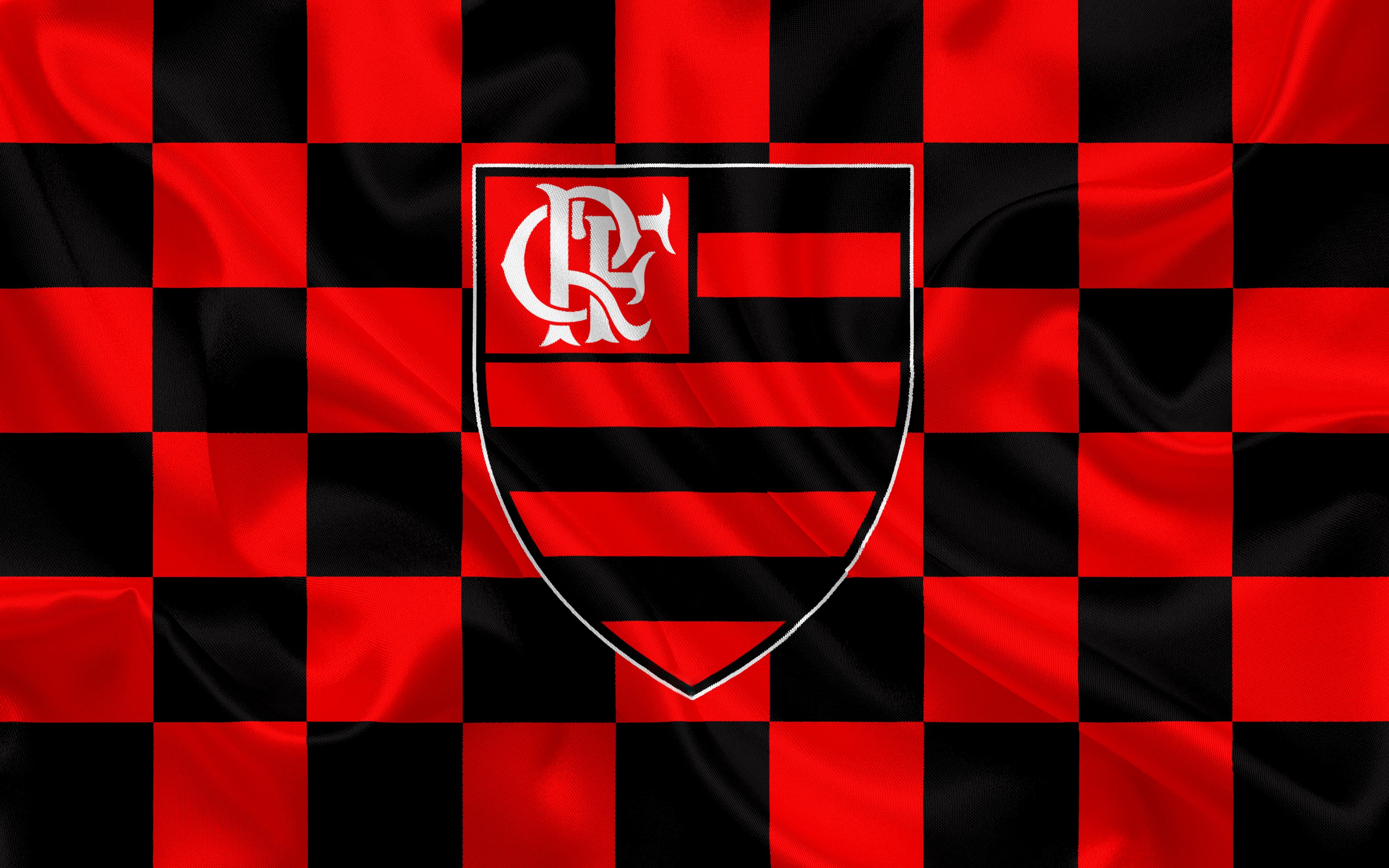 4K, Soccer, Logo, Clube de Regatas do Flamengo, HD Wallpaper