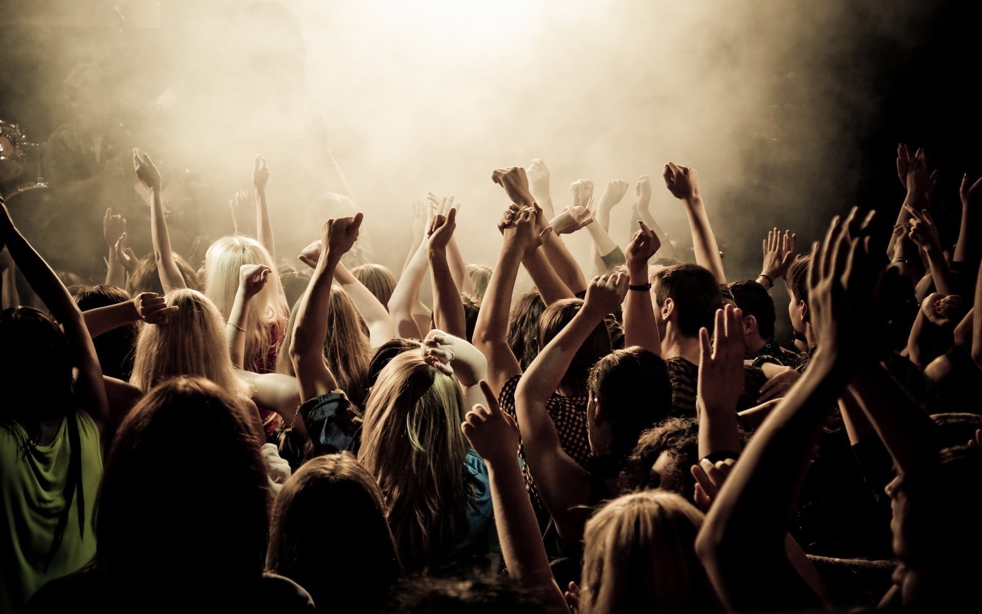 youth culture, fun, stage, enjoyment, adult, group of people, real people, s, night, white, rock music, festival, 1080P, nightlife, men, positive emotion, HD Wallpaper