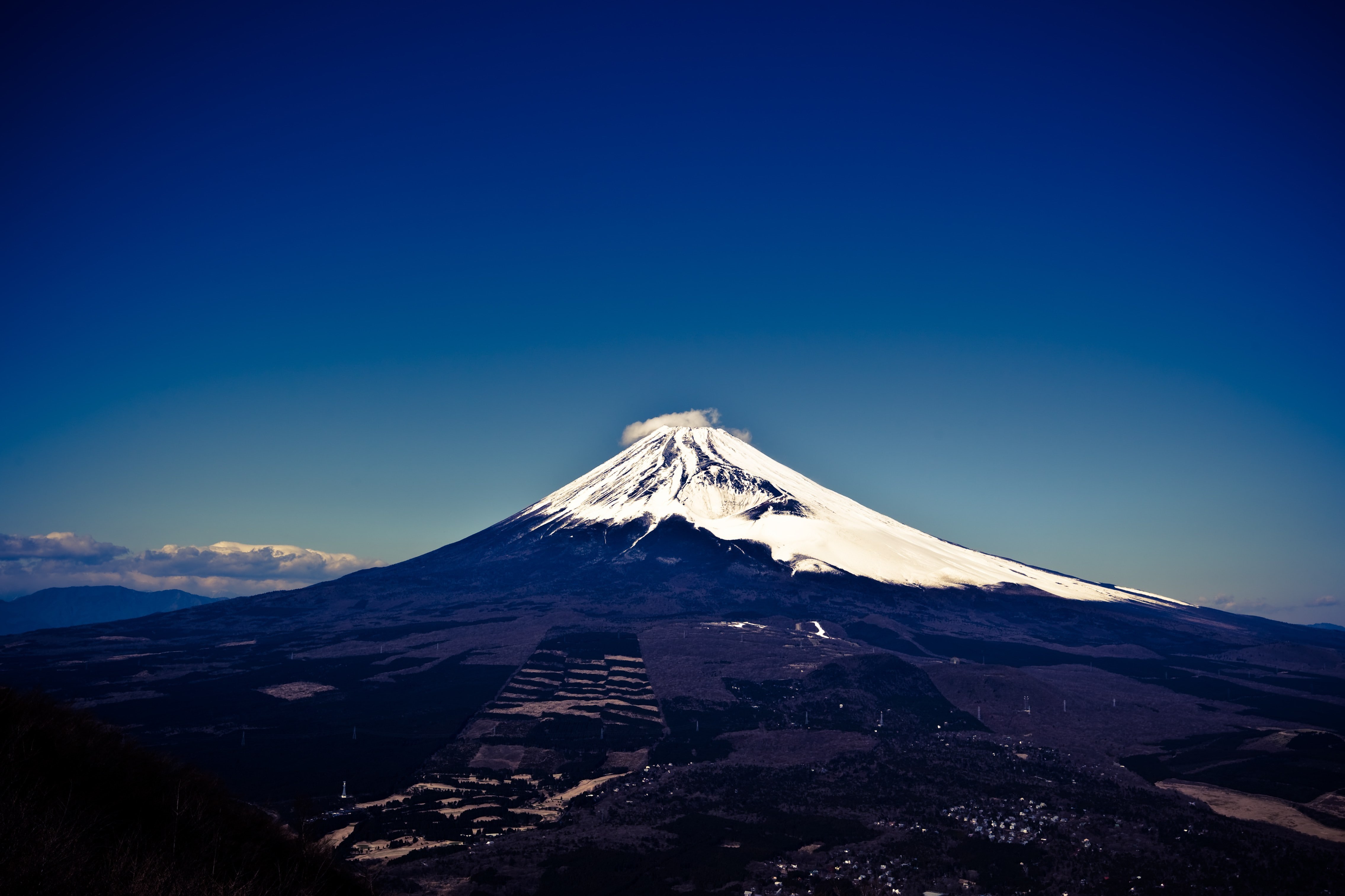 4K, volcano, Mount Fuji, mountains, HD Wallpaper