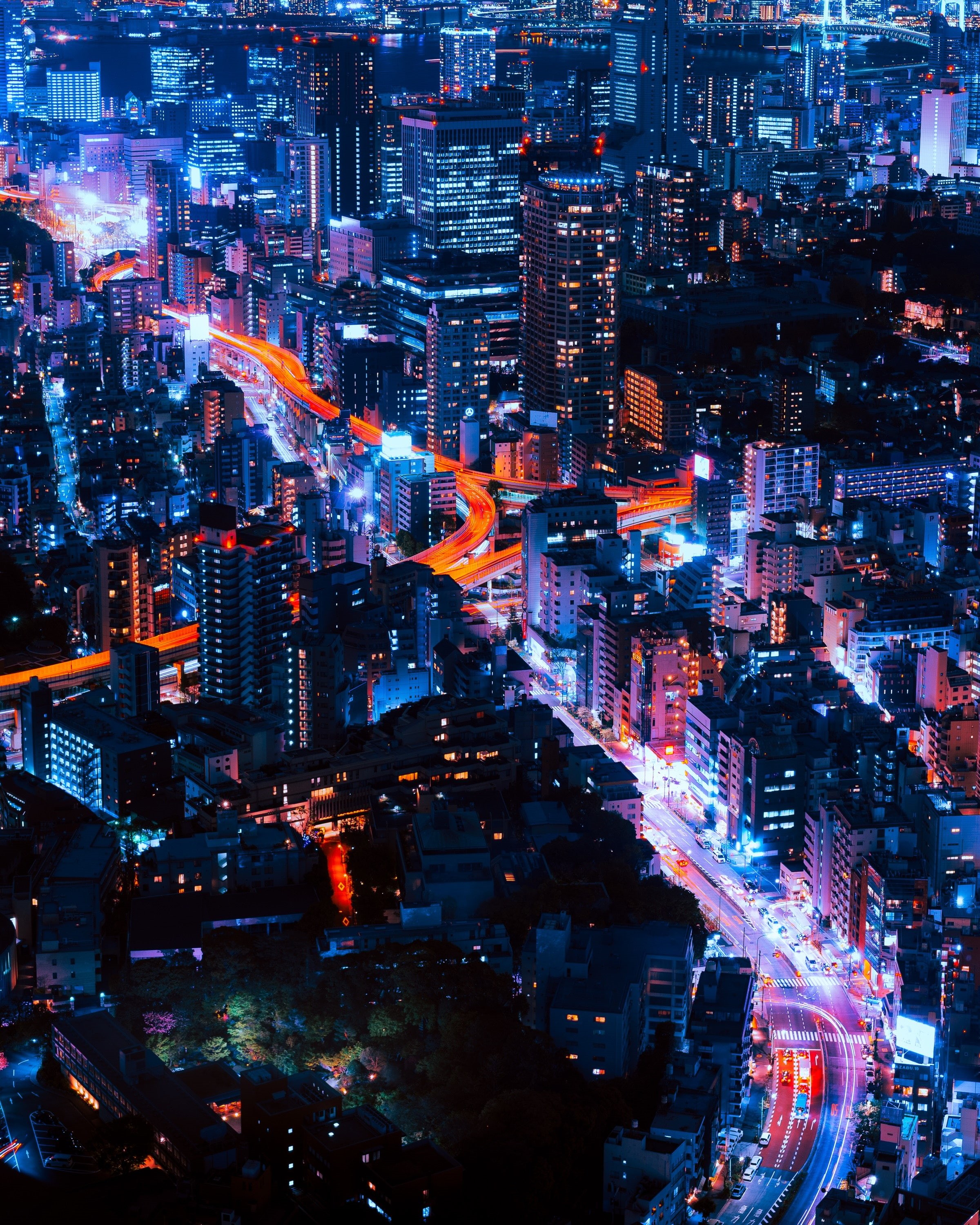 Japan, Tokyo, 2K, city, skyscraper, Phone HD Wallpaper