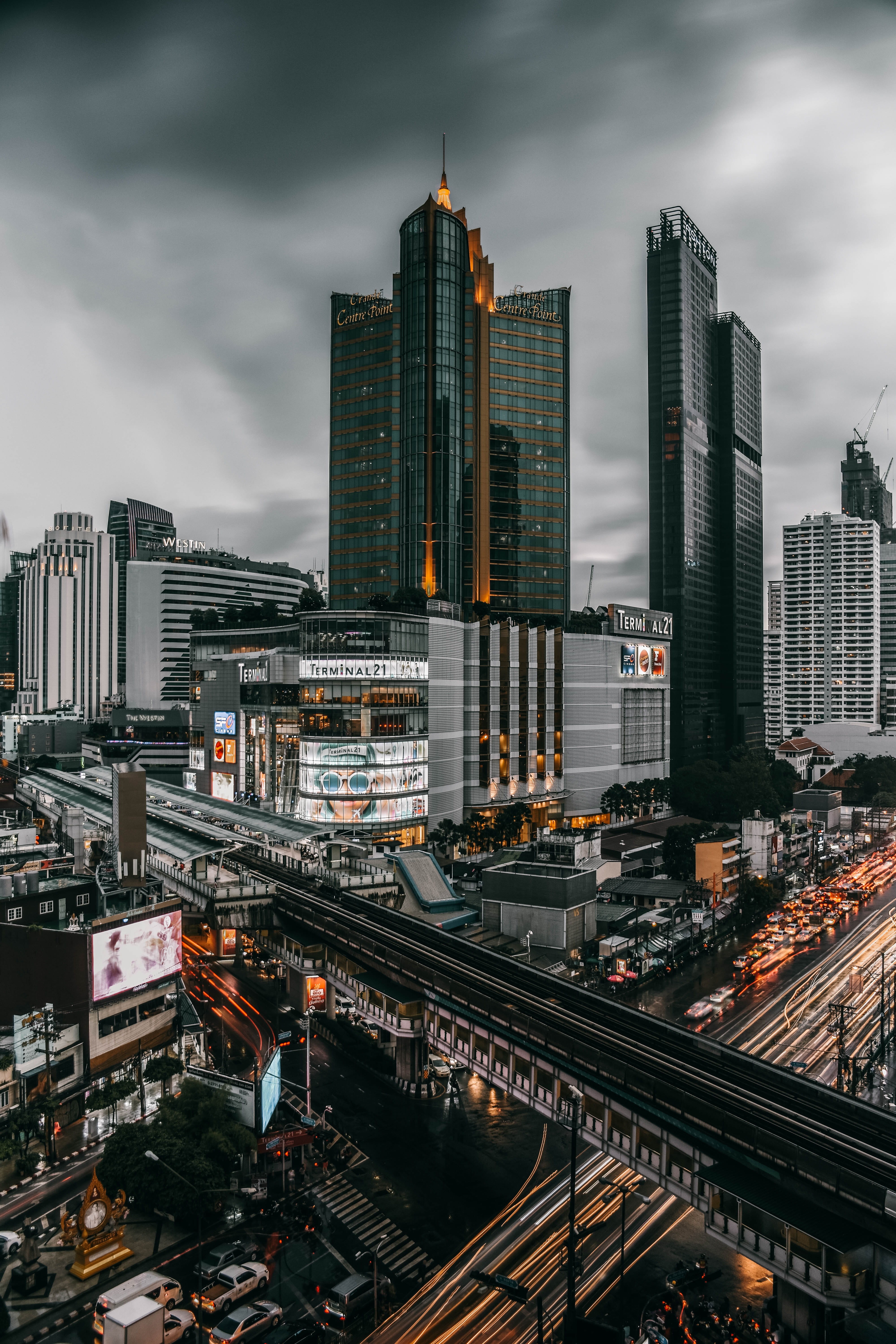tower, urban Scene, city Life, skyscraper, traffic, urban, computer, highway, cityscape, built Structure, building, business, transport, japan, long exposure, Phone HD Wallpaper
