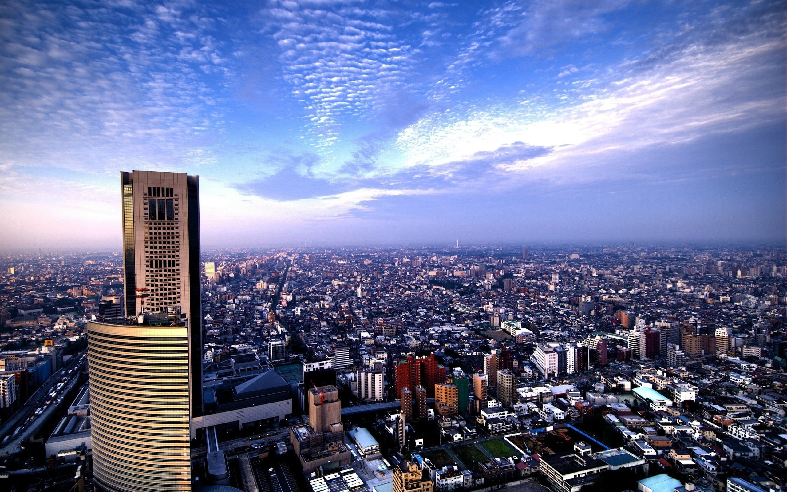 residential district, crowded, cloud - sky, 2K, finance, scenics, urban Scene, street, nature, financial District, dusk, skyscraper, asia, building, office Building, HD Wallpaper