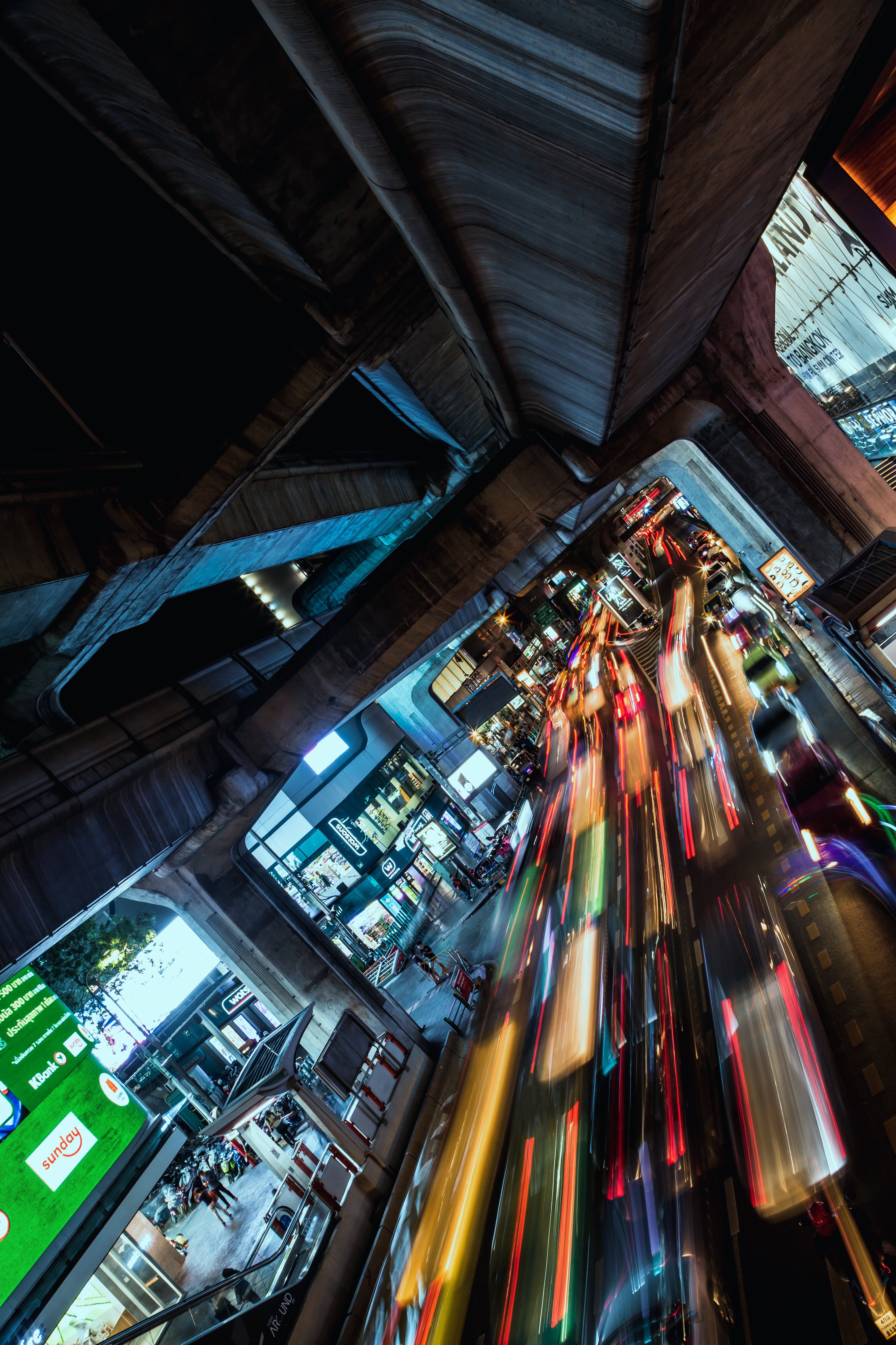 concrete, industry, long, exposure, abstract, blurred Motion, japan, colour, travel, urban, evening, concrete jungle, technology, color, night, urban Scene, Phone HD Wallpaper