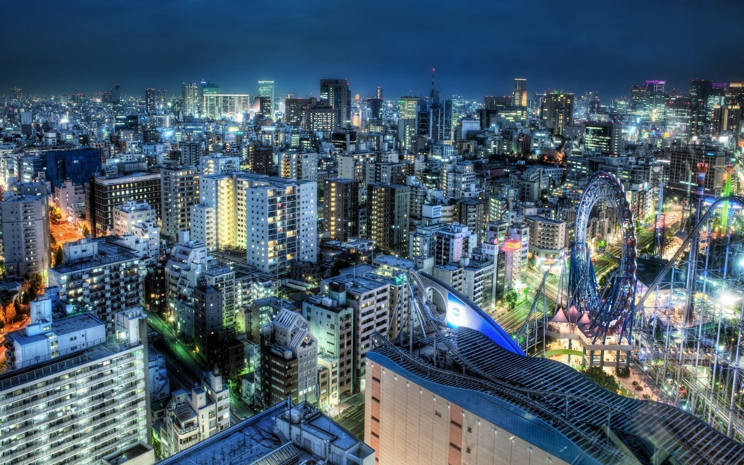 white, business, illuminated, lot, aerial View, sky, landscape, city, lighting Equipment, twilight, urban Skyline, tower, street, skyscraper, building Exterior, HD Wallpaper