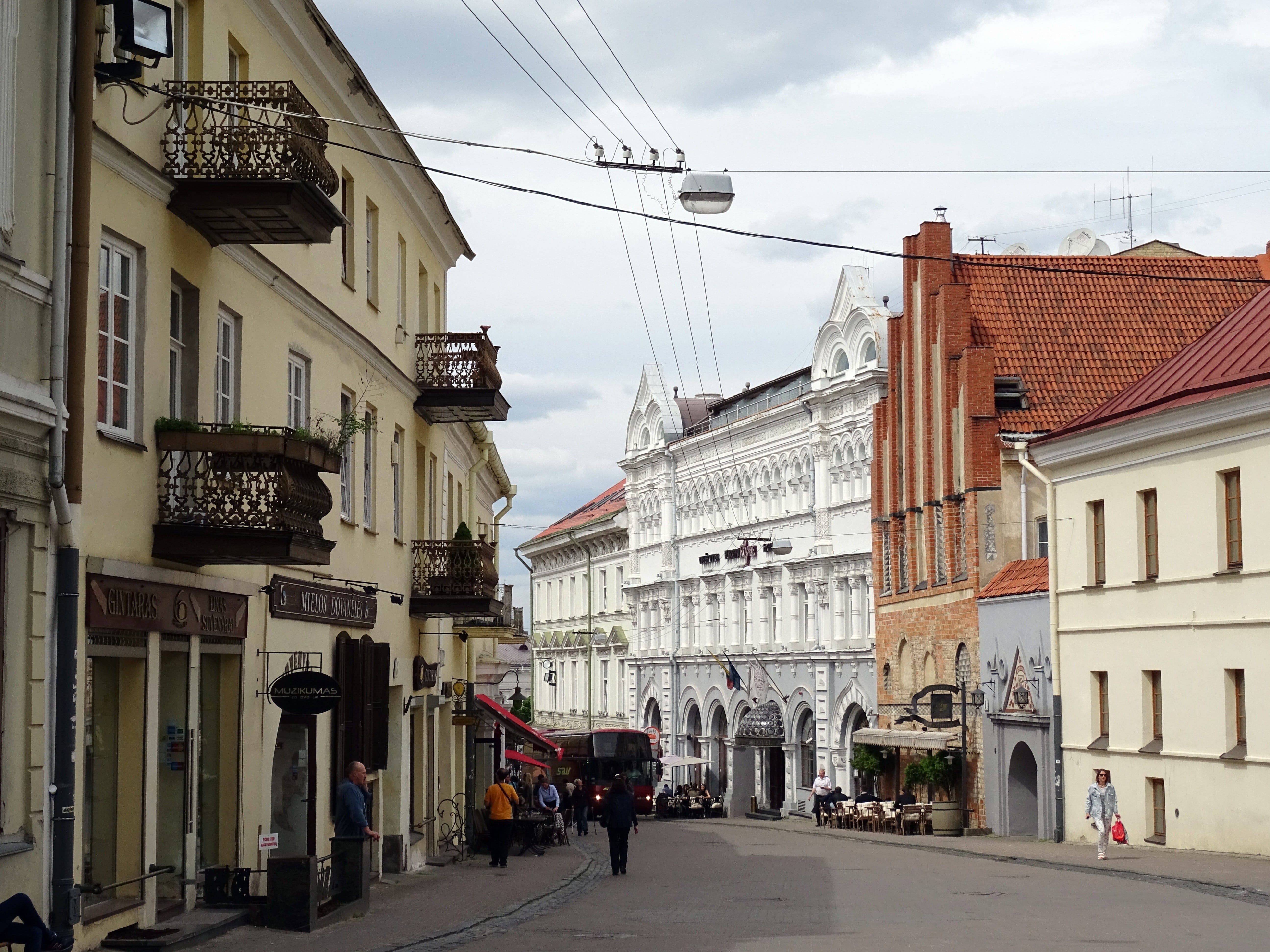 city, cable, Town, men, electricity, Street, nature, Lithuania, built structure, walking, building exterior, residential district, road, Europe, the way forward, HD Wallpaper