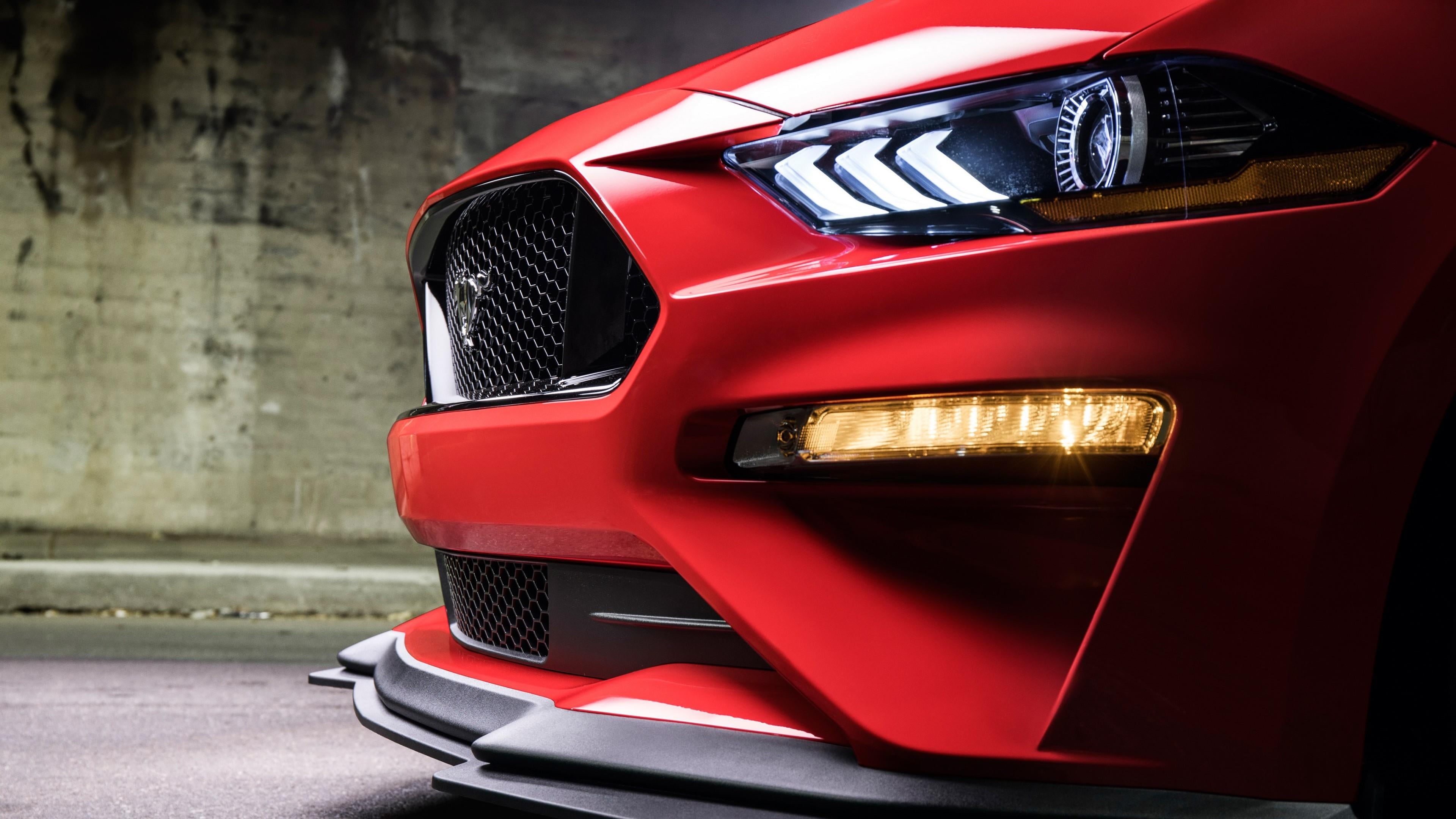 luxury, bumper, land vehicle, outdoors, red, vehicle, chrome, architecture, performance car, mode of transportation, wheel, ford mustang, lighting equipment, HD Wallpaper