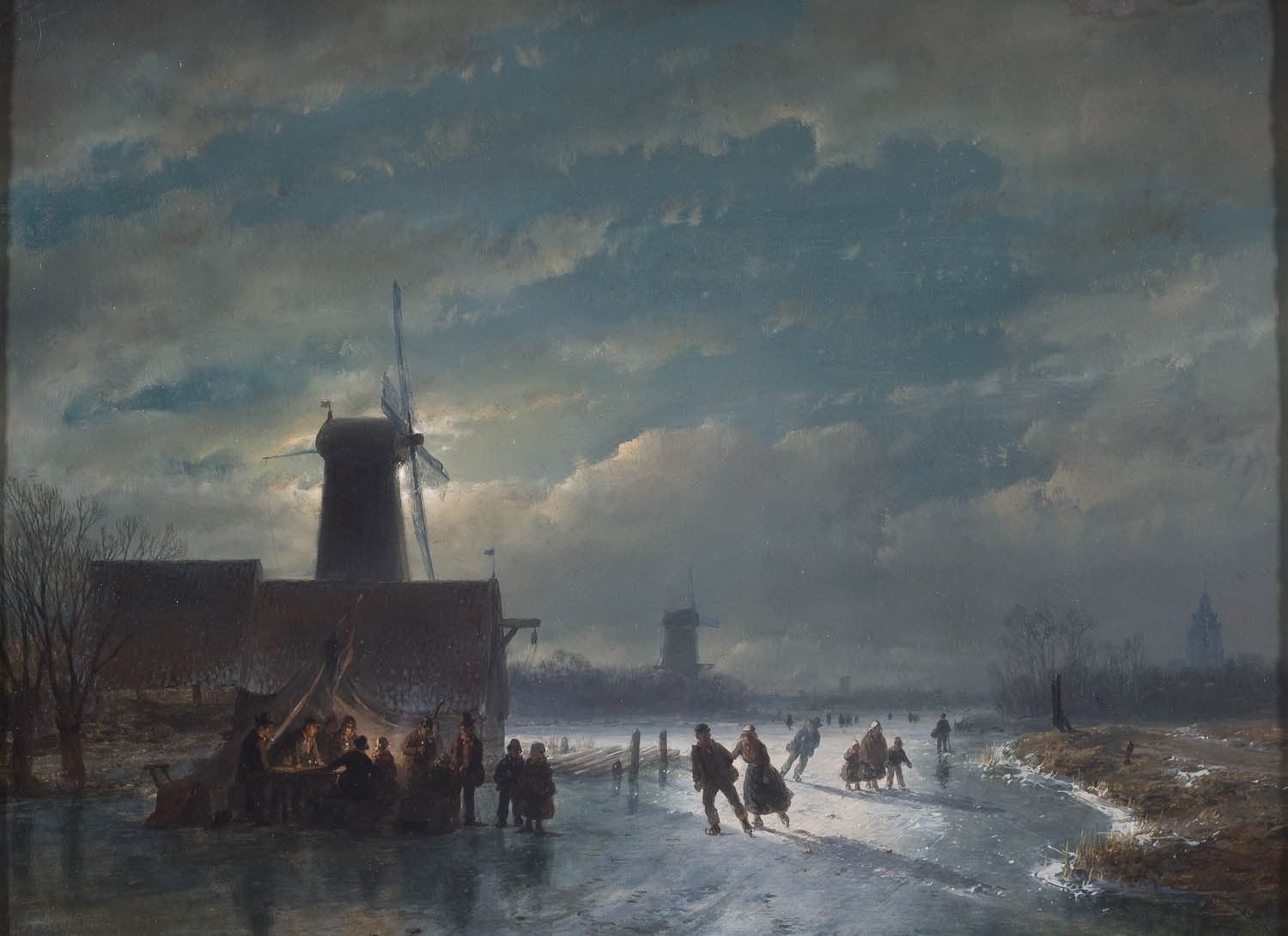 man, fog, fuel and power generation, gathering, day, outdoors, cloud - sky, windmill, skates, classic art, building exterior, storm, near, environmental issues, HD Wallpaper