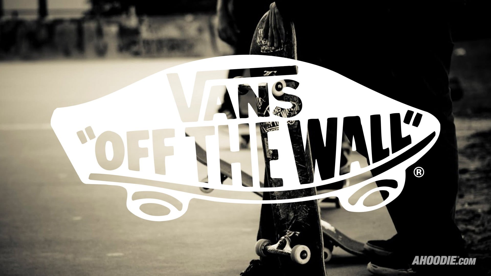 close-up, text, logo, outdoors, skateboarding, 1080P, day, wall, sign, vans, road, city, real people, capital letter, one person, focus on foreground, HD Wallpaper