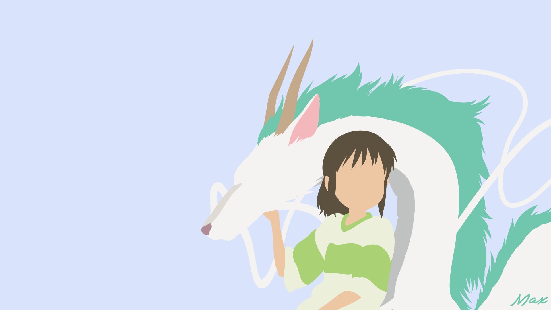 1080P, Spirited Away, Haku (Spirited Away), Chihiro (Spirited Away), Movie, HD Wallpaper
