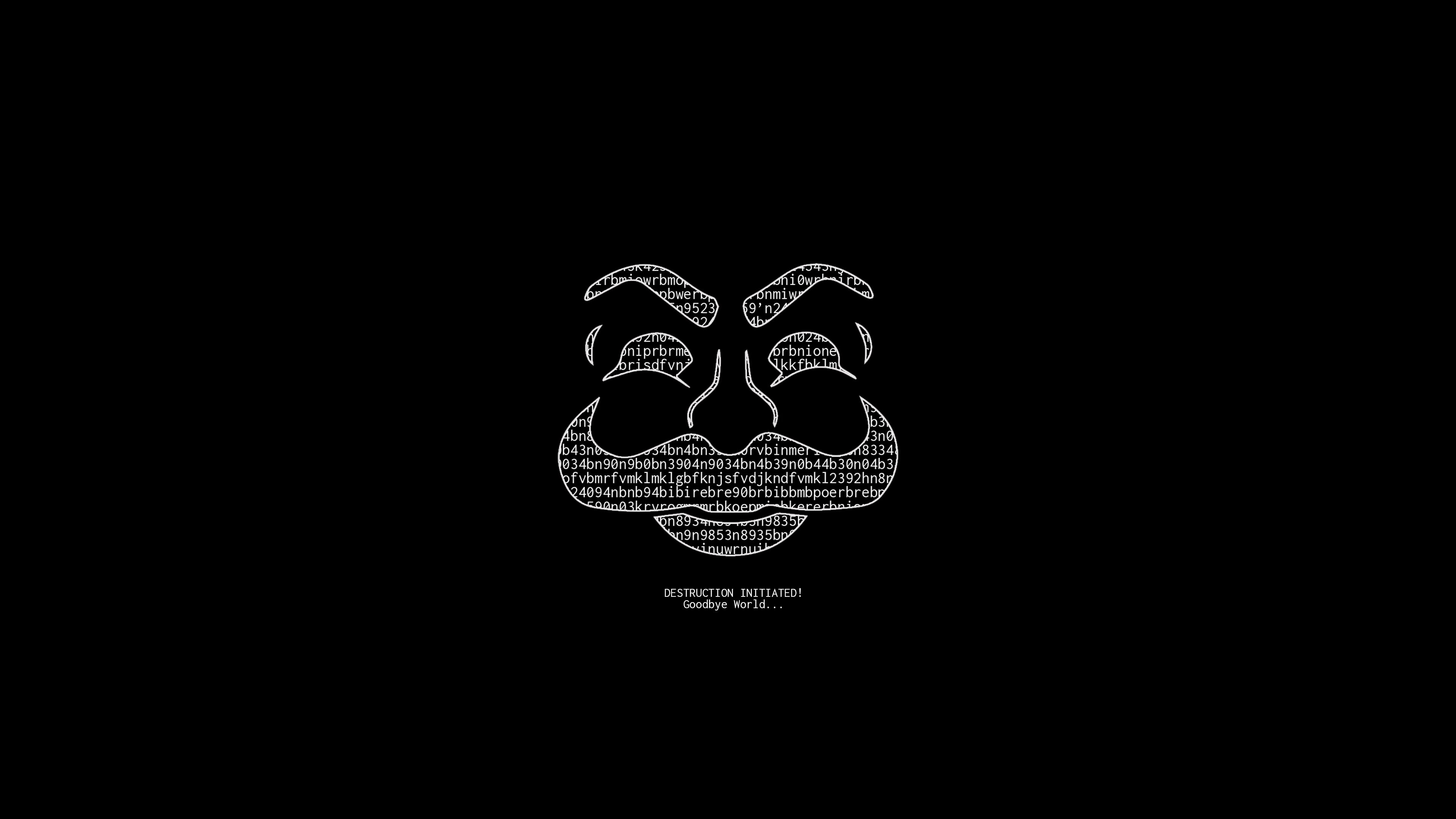 Adobe Illustrator, Photoshop, Fictional Logo, minimalism, digital art, Mr. Robot, 4K, Fsociety, HD Wallpaper