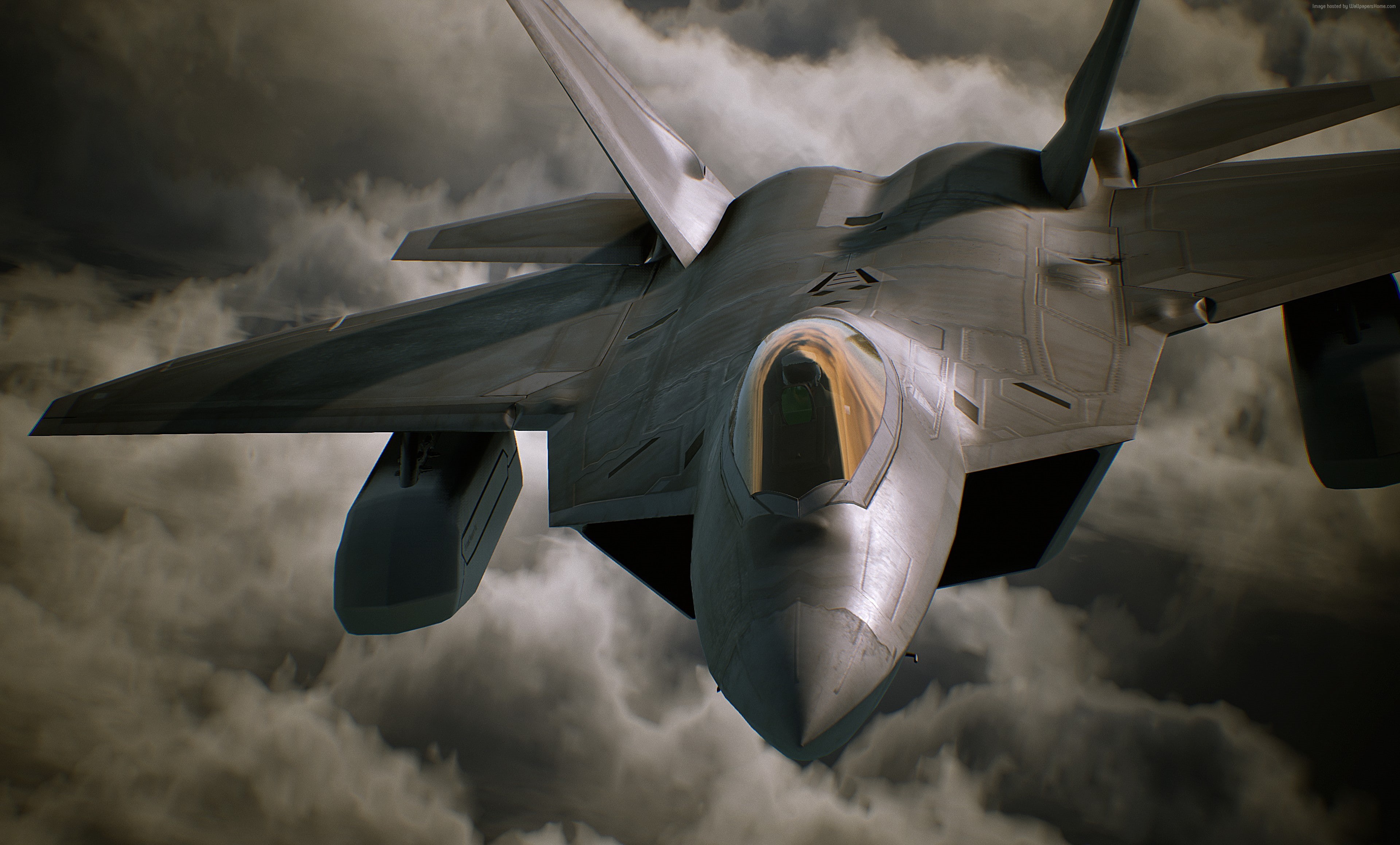 motion, day, transportation, Skies Unknown, military airplane, Xbox One, air vehicle, ominous, best games, military, Ace Combat 7, army, cloud - sky, outdoors, HD Wallpaper