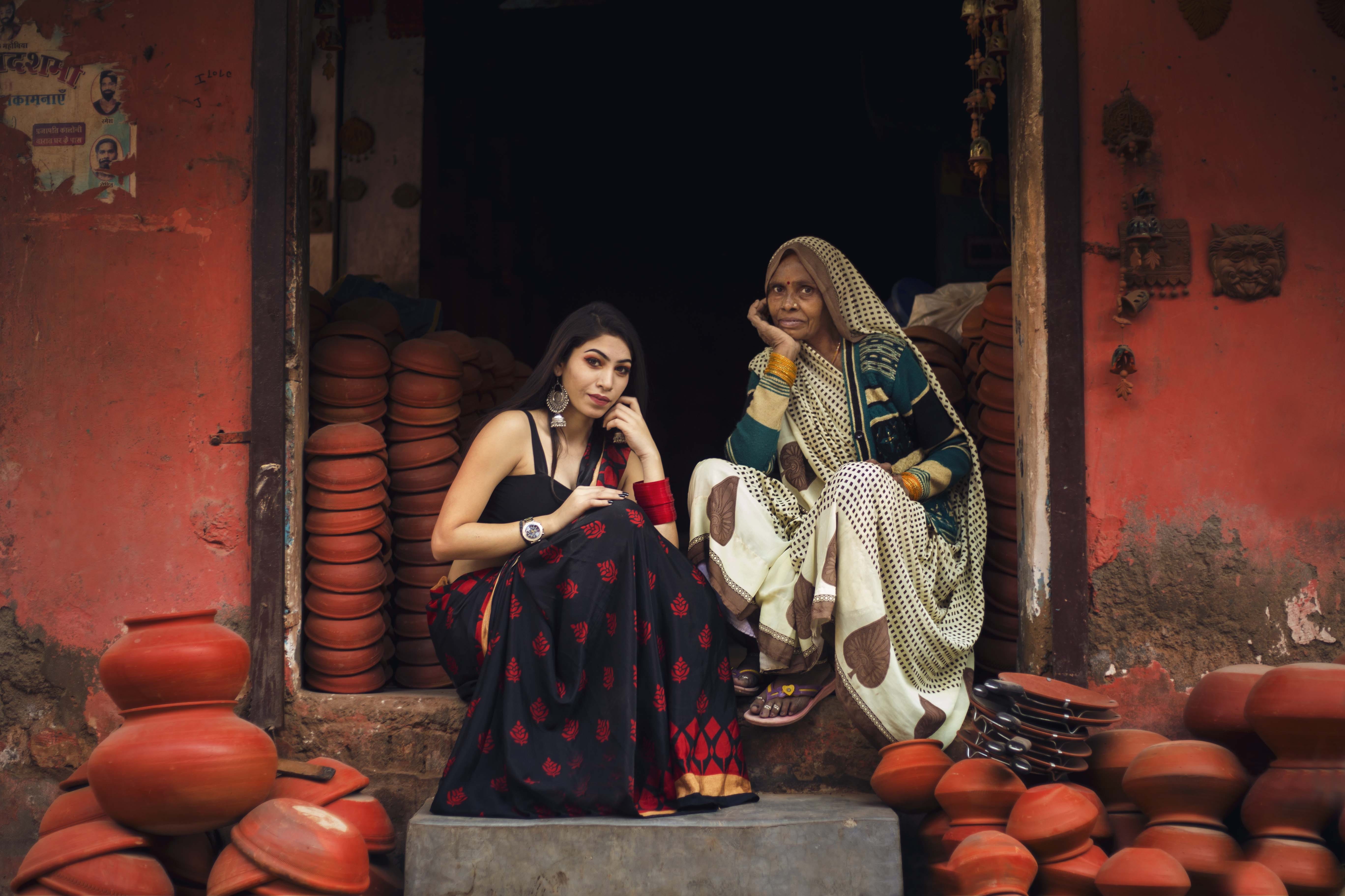 old, photoshoot, young, traditional wear, daylight, beside, casual clothing, fashion, fashionable, skin, surrounded, youth, pose, posing, lips, clothing, HD Wallpaper
